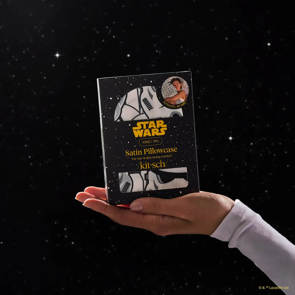 Star Wars™ & Kitsch Satin Pillowcase in Darth Vader & Stormtroopers (Ships Mid December)