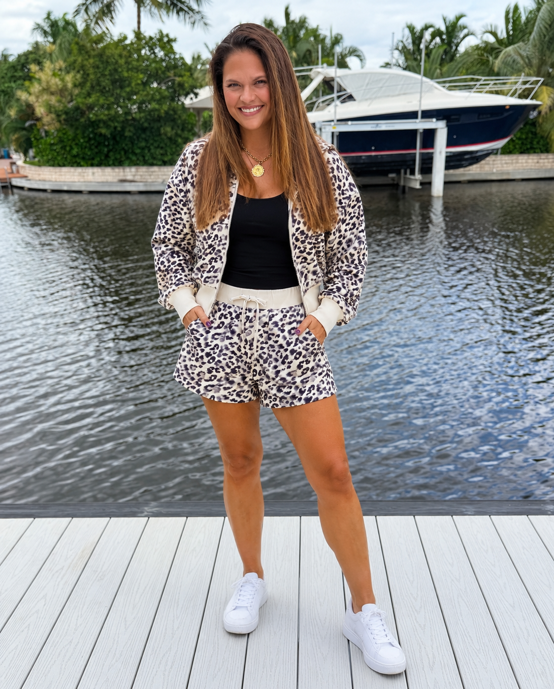 PREORDER: After Hours Leopard Hoodie & Shorts Set (ETA: November)