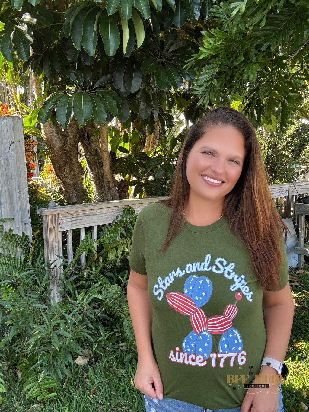 All-American Balloon Dog Tee - BFF Here