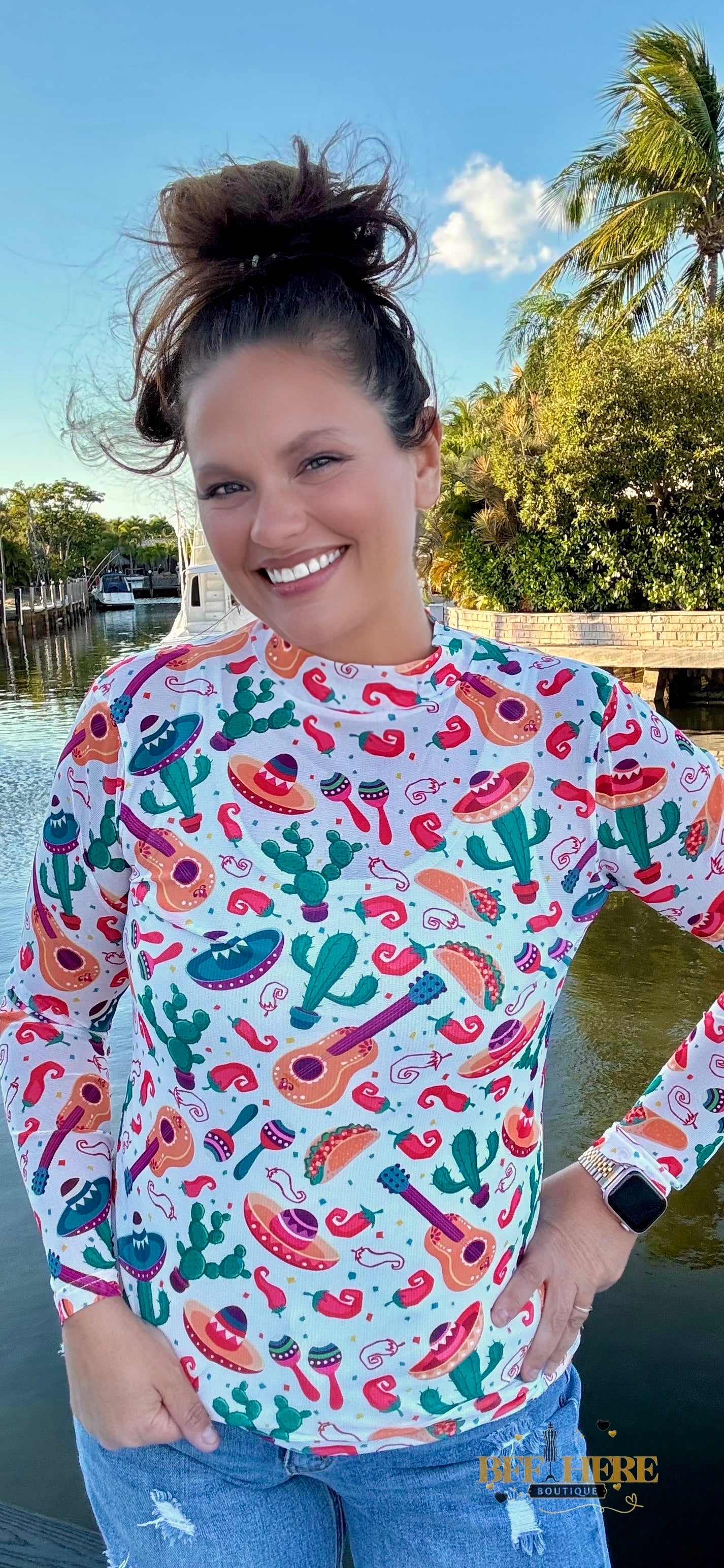 Time To Fiesta Mesh Top by Sterling Kreek - BFF Here