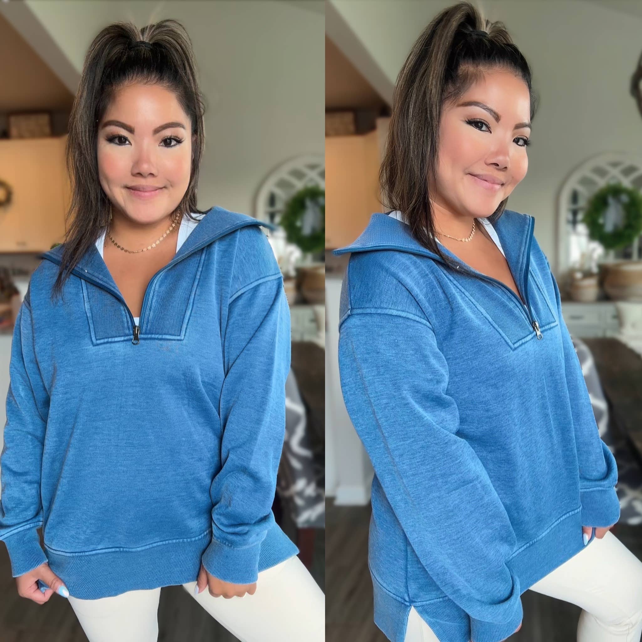 PREORDER: New Bestie- Isabella Half Zip Pullover by JadyK (Ships End of October) - BFF Here