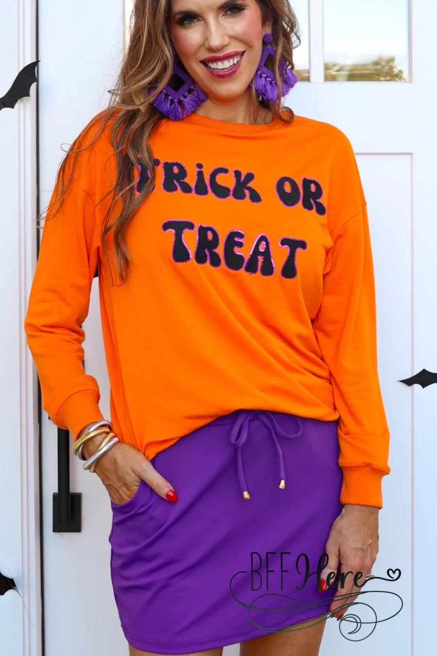 Trick or Treat Sweatshirt by Jess Lea - BFF Here