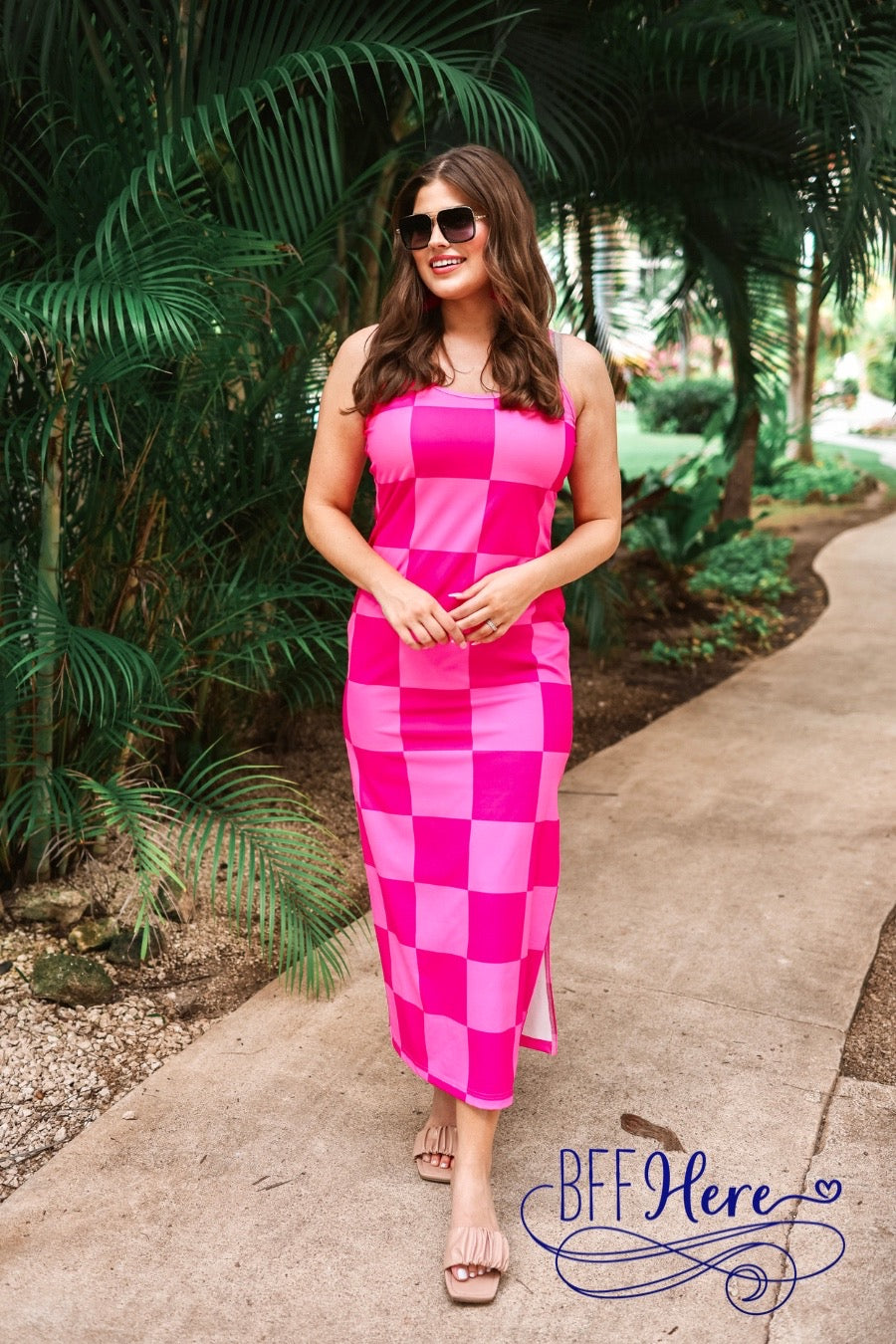 PREORDER: Checked Out Checkered Dress by Jess Lea (Ships End Of February) - BFF Here