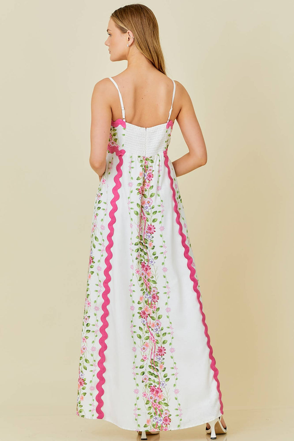 PREORDER: Springtime Floral Elegance Maxi Dress (Ships End of June) - BFF Here
