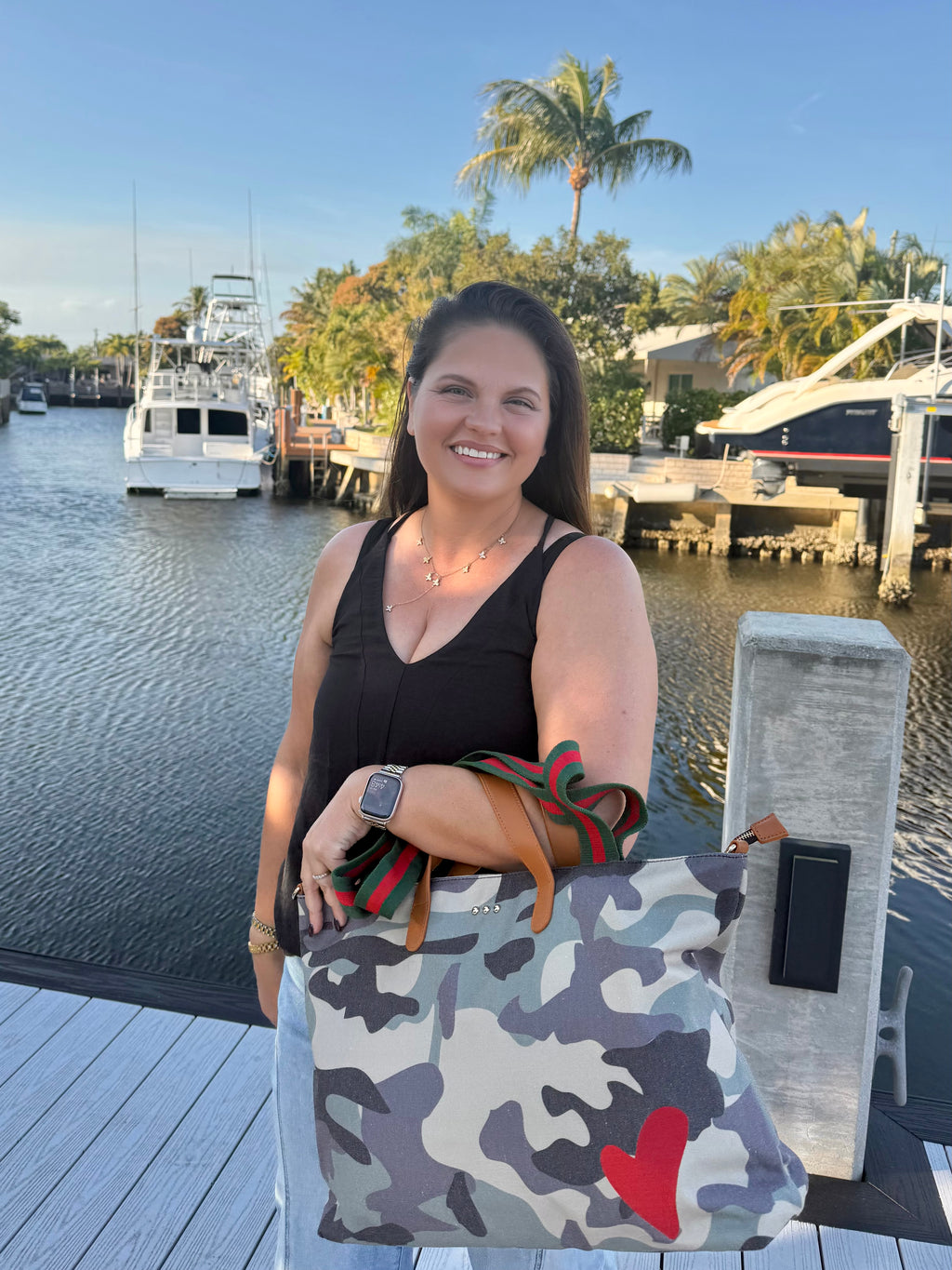 Chelsie Canvas Tote by Pretty Simple - BFF Here