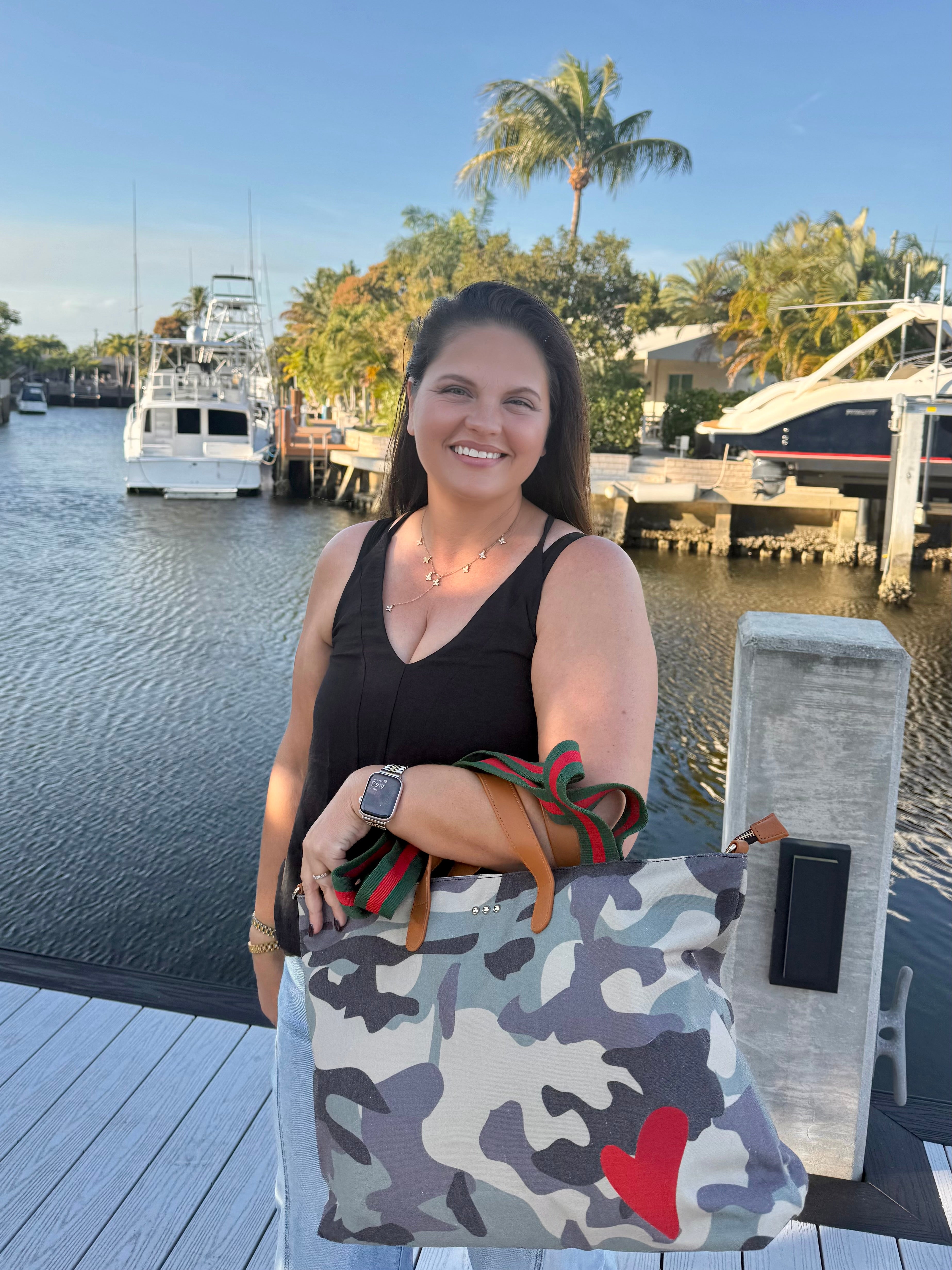 Chelsie Canvas Tote by Pretty Simple - BFF Here
