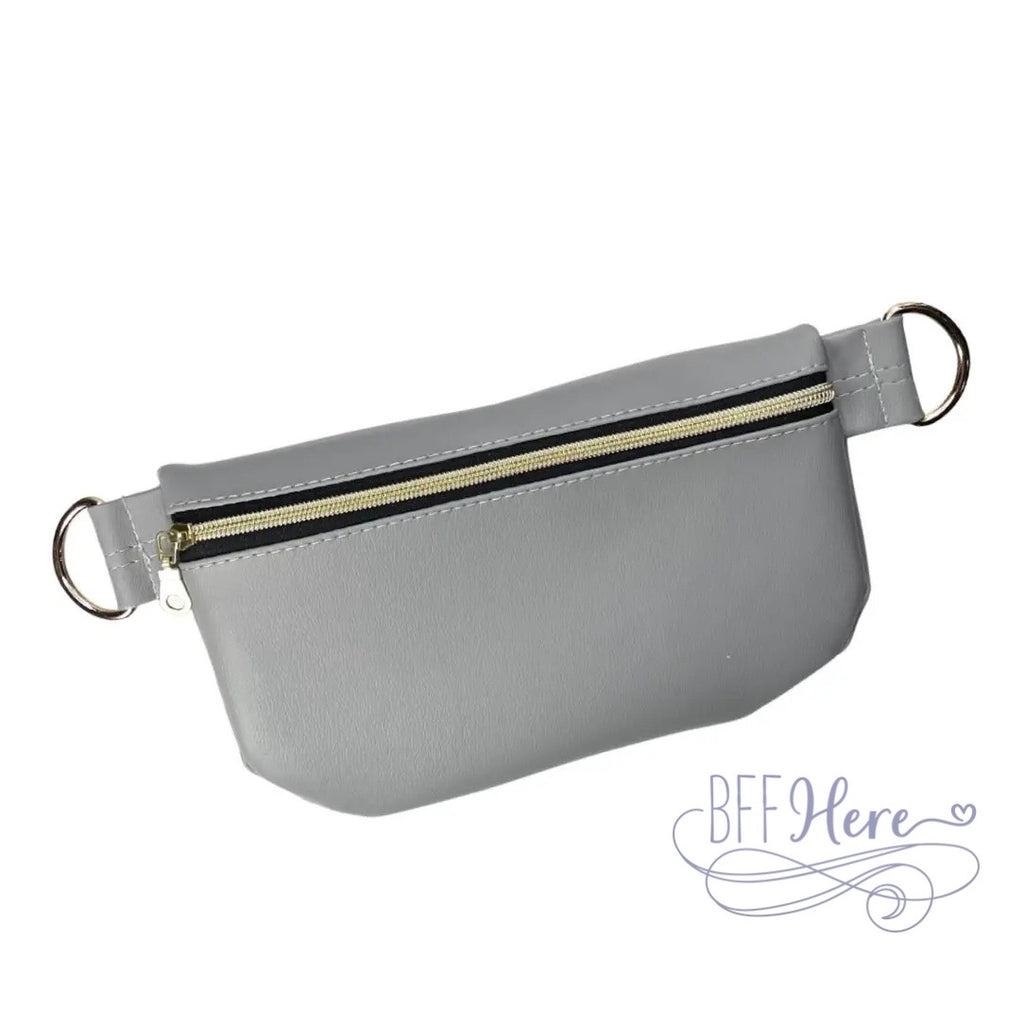 Sidekick Bag by Makeup Junkie Bags - Smooth Gray Vegan - BFF Here