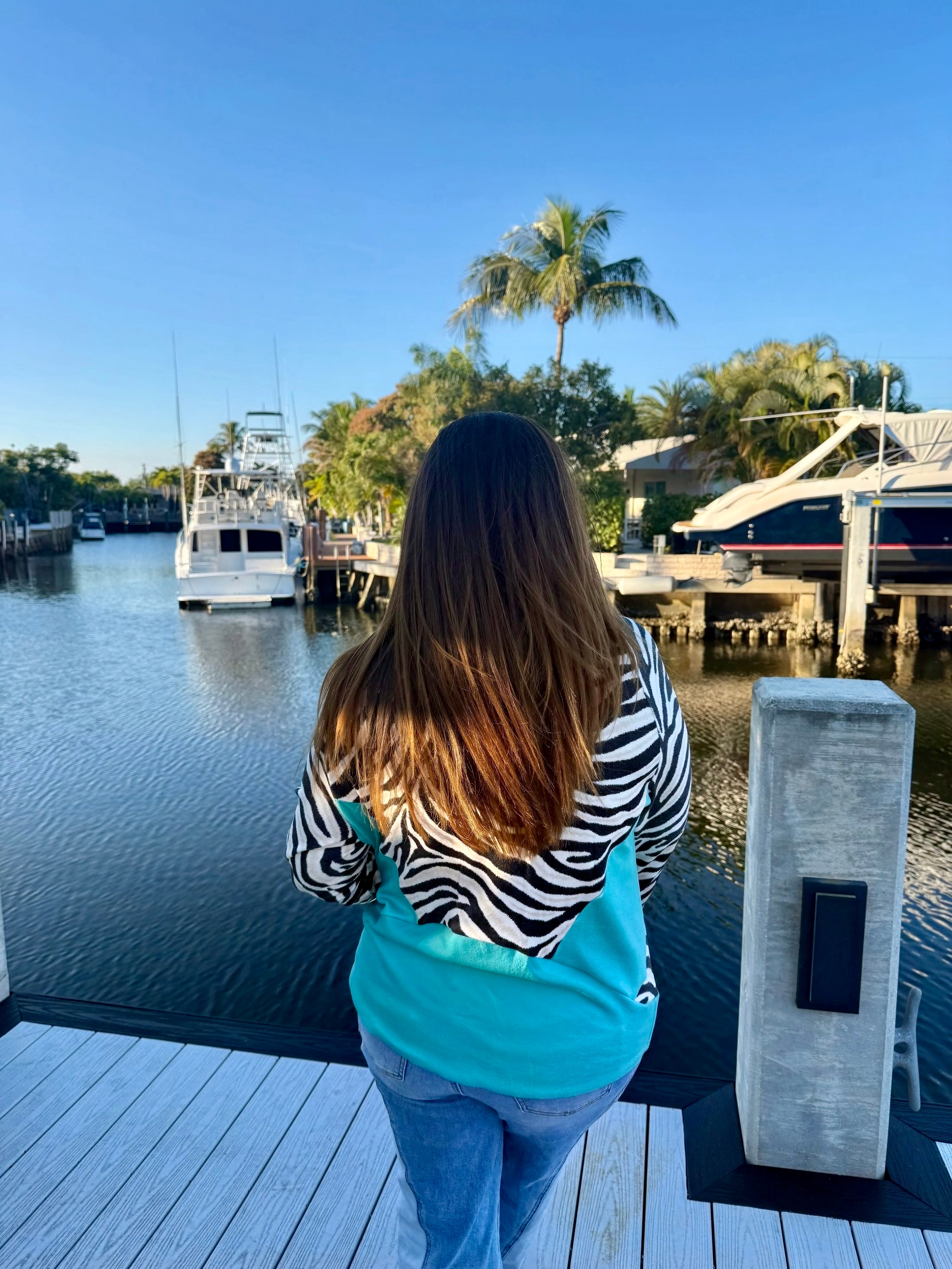 Desert Stripe Turquoise Pullover by Sterling Kreek - BFF Here