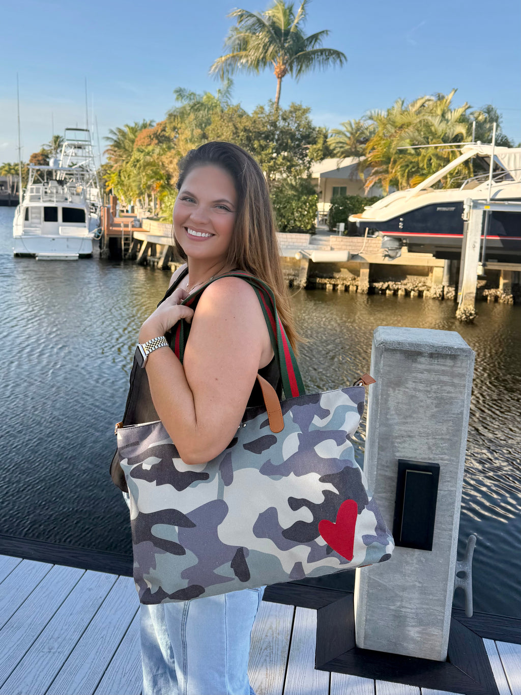 Chelsie Canvas Tote by Pretty Simple - BFF Here