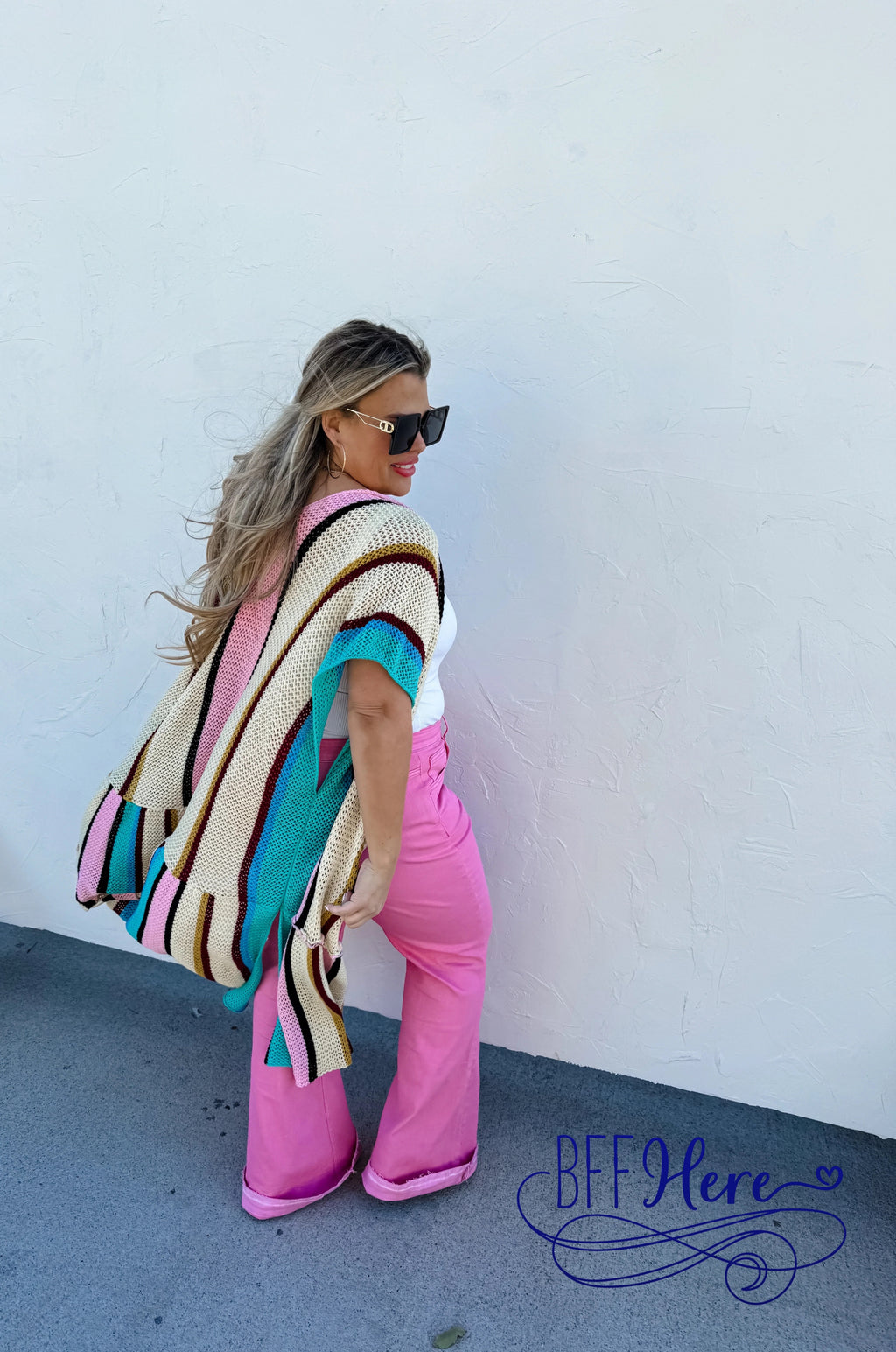 PREORDER: Rainbow Rapture: The Ultimate Colorful Stripe Kimono by Blakeley (Ships Beginning of March) - BFF Here