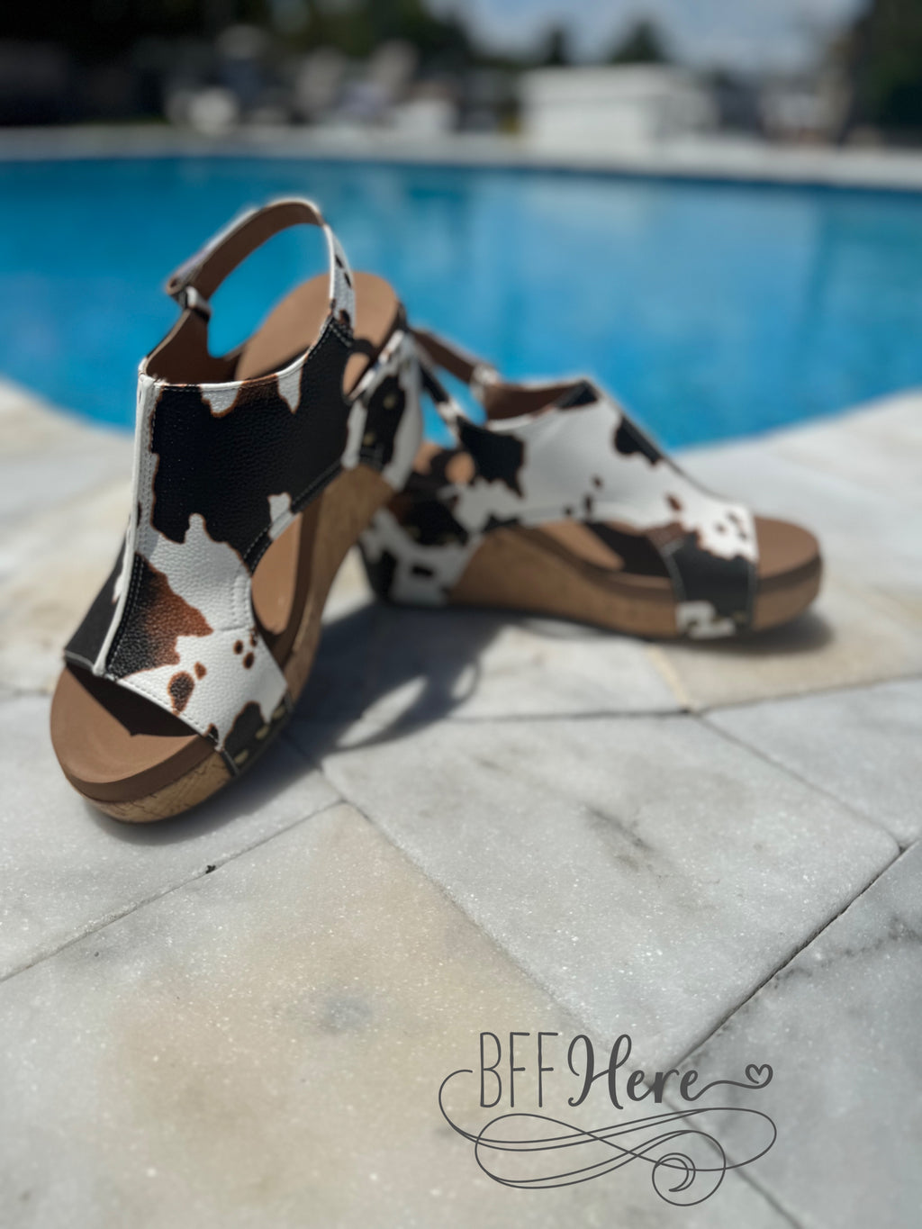 Carley - Cow Smooth by Corkys - BFF Here