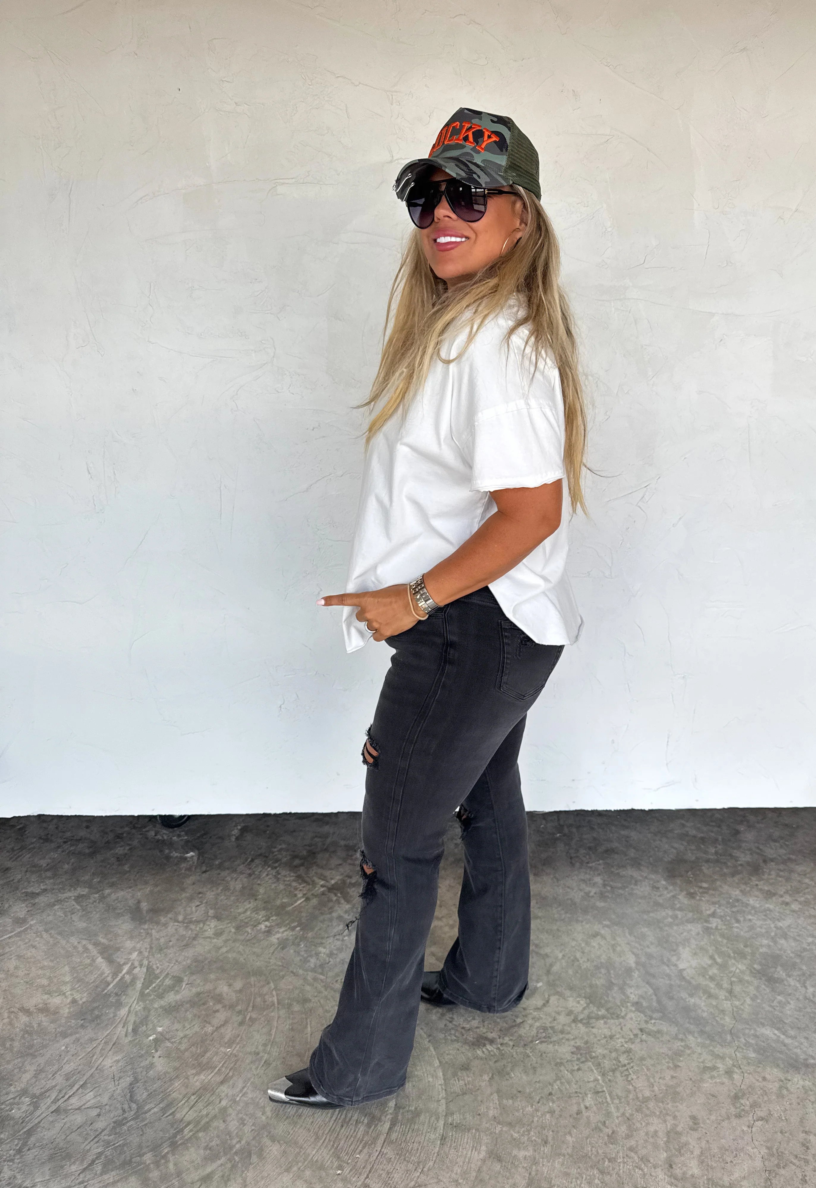 PREORDER: Ashland Straight Leg Distressed Jeans by Blakeley (ETA: Early November) - BFF Here