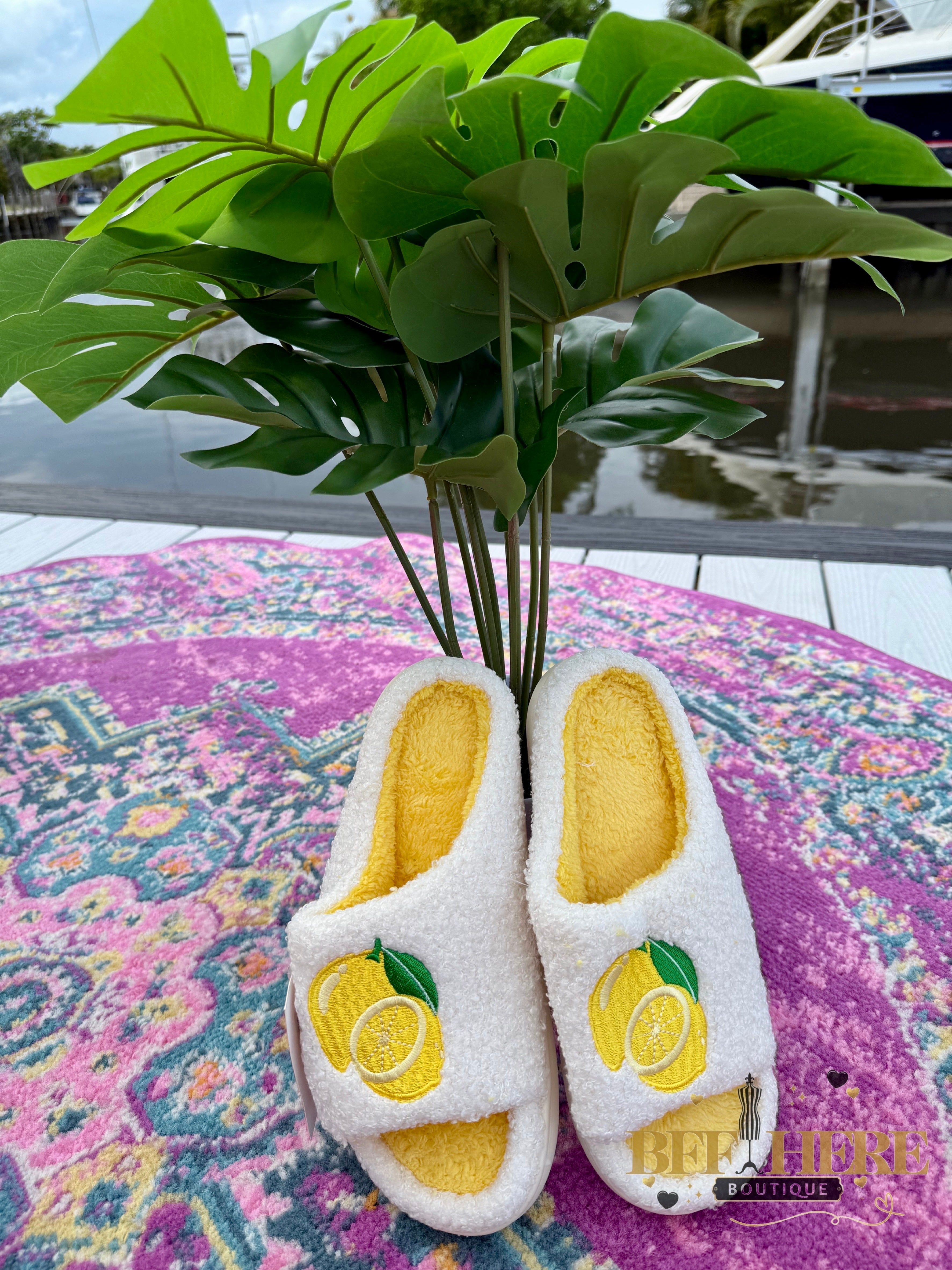 Lemon Drop Slippers by Jess Lea - BFF Here