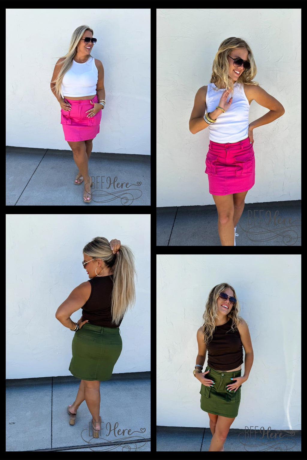 PREORDER: Carly Cargo Skirt by Blakeley / Choice of Color (Ships Middle of June) - BFF Here