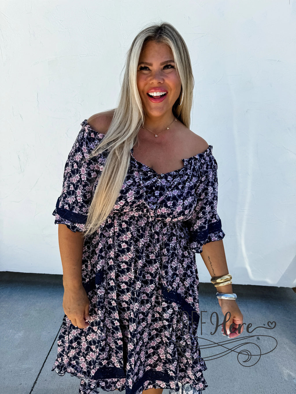 Garden Lace: Enchanting Floral and Crochet Dress - BFF Here