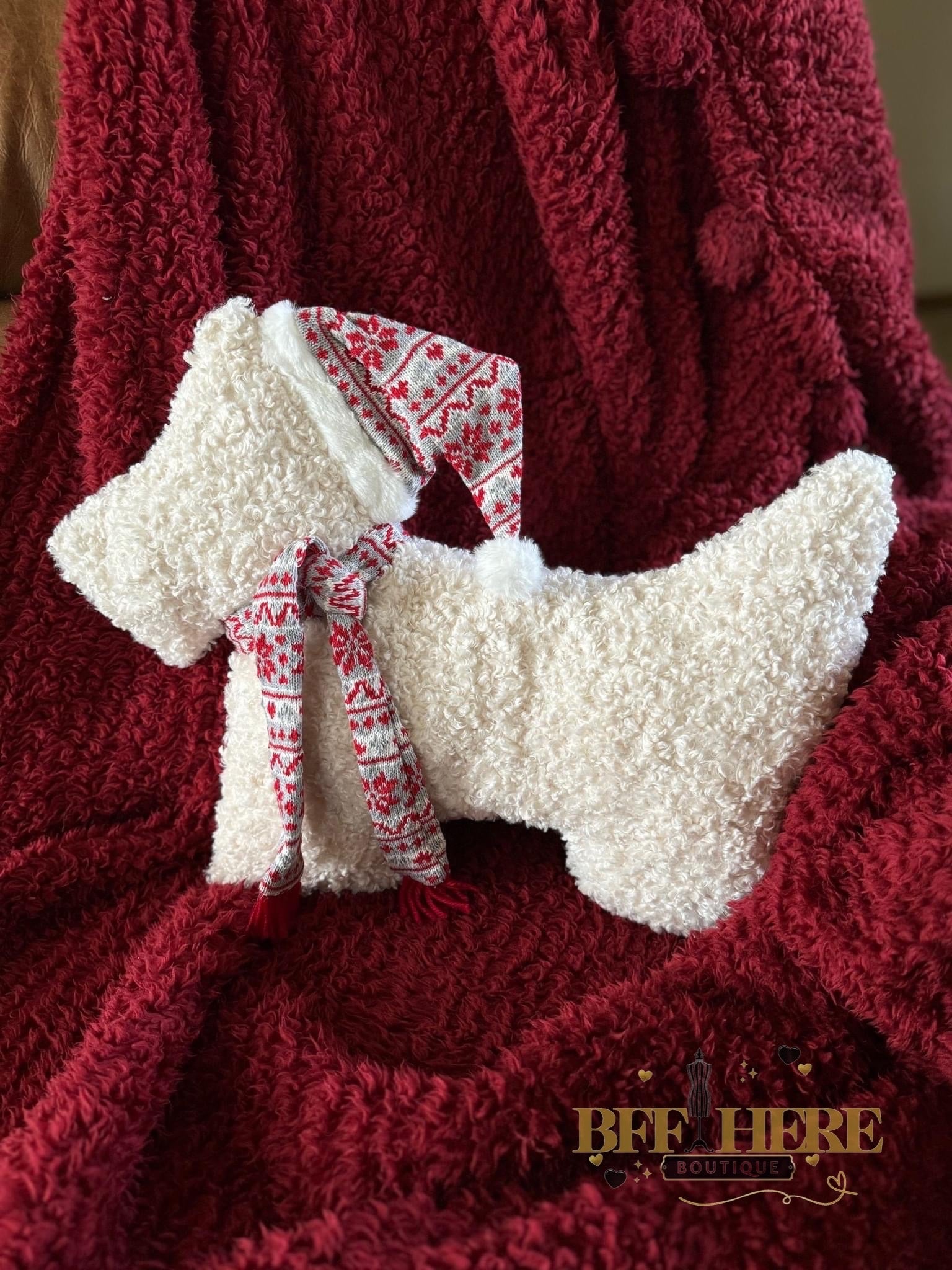 PREORDER:Winter Woof Sherpa Pillow (Ships Beginning of November) - BFF Here