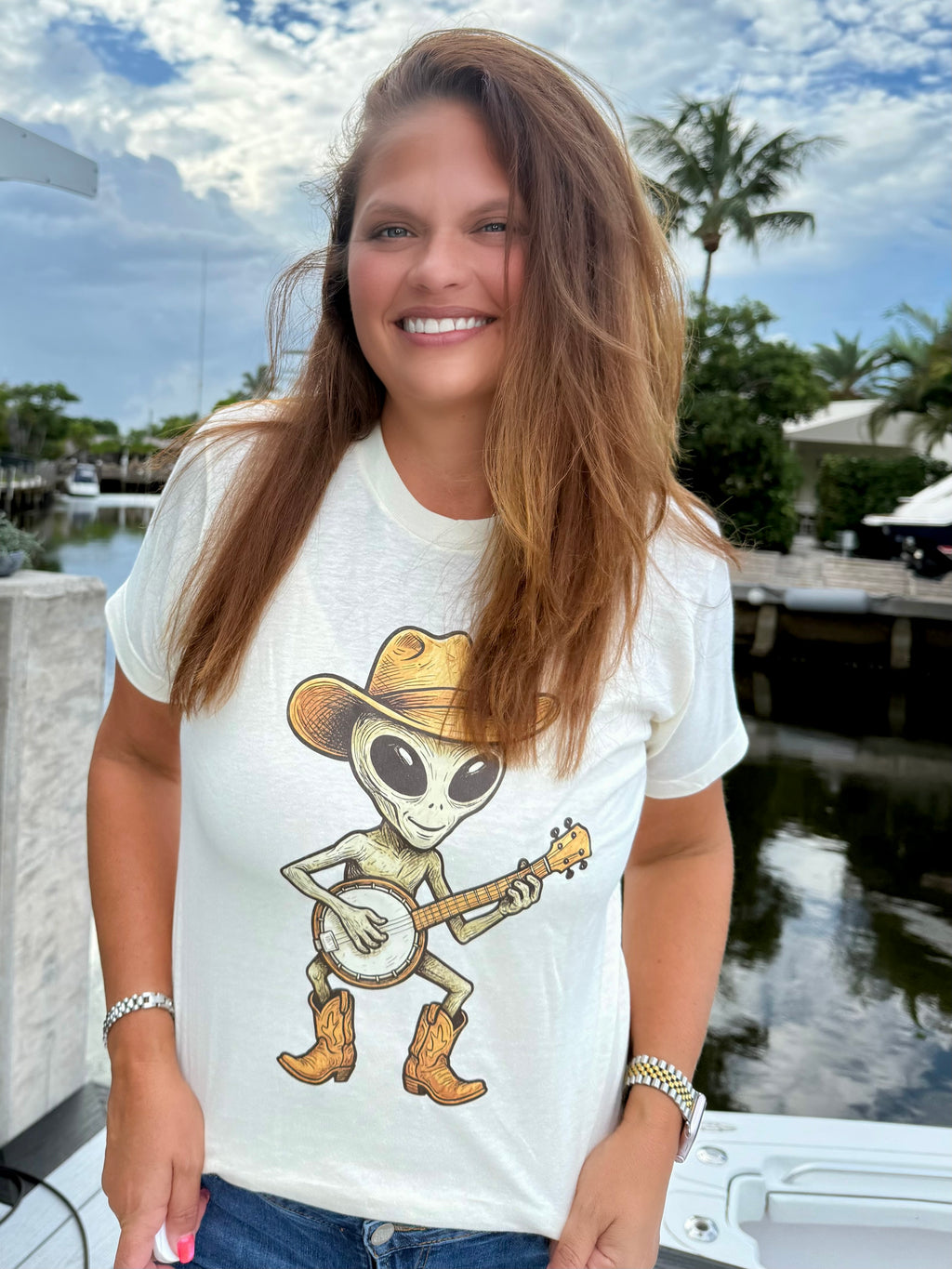 Honky Tonk Alien Tee - BFF Here