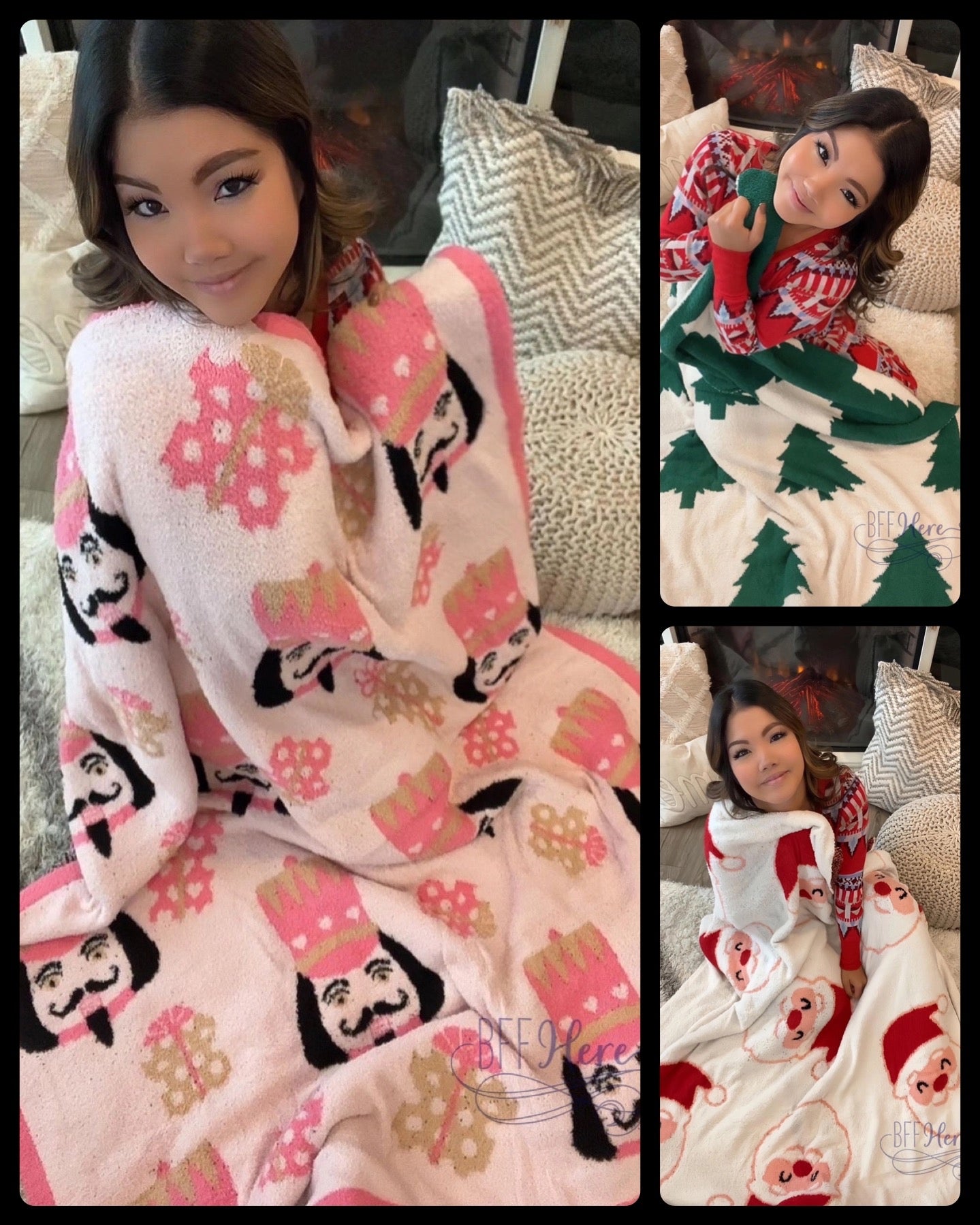 PREORDER: Cloud 9 Comfort: The Ultimate Holiday Cozy Blanket / Choice of Style (Ships End of November) - BFF Here