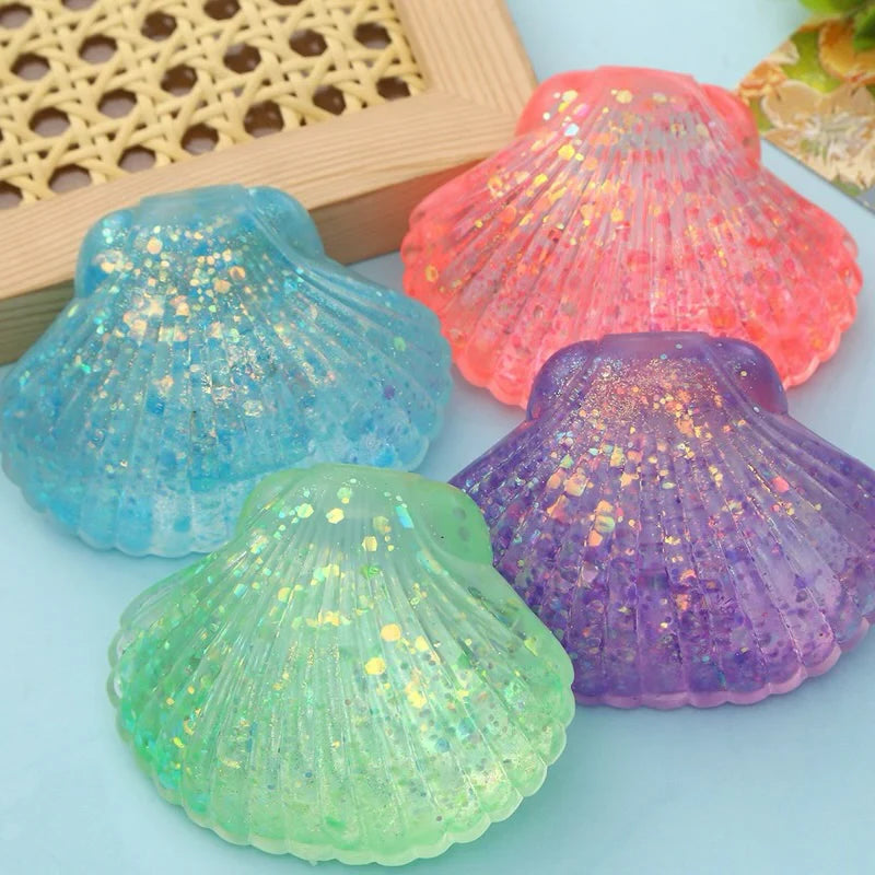 Squishy Glitter Shell Toy (Ships in 3-4 Weeks) (Copy) - BFF Here