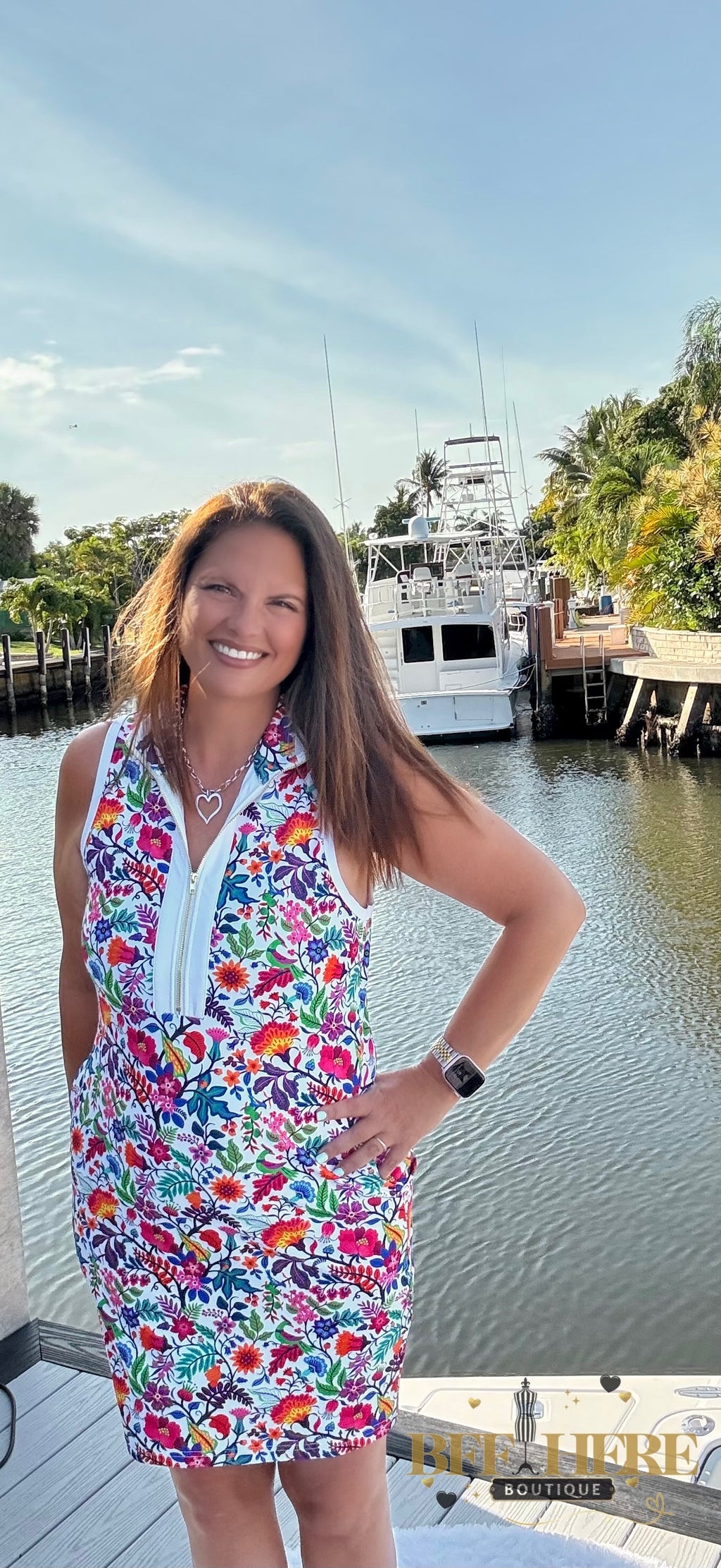 Everyday Zipper Dress / Fiesta Time White by Jess Lea - BFF Here