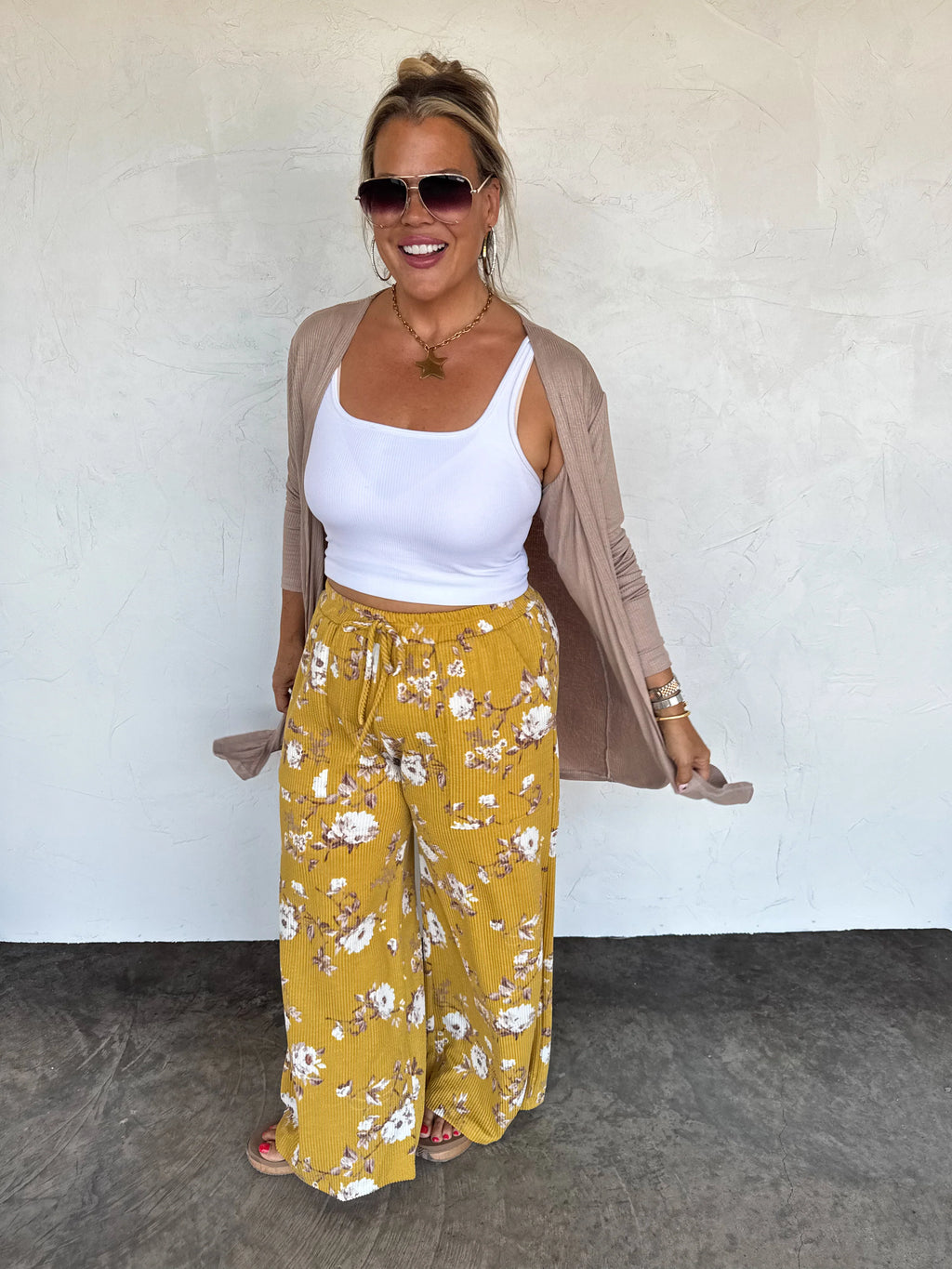 PREORDER: Haddie Floral Wide Leg Pants by Blakeley (ETA: Mid September) - BFF Here