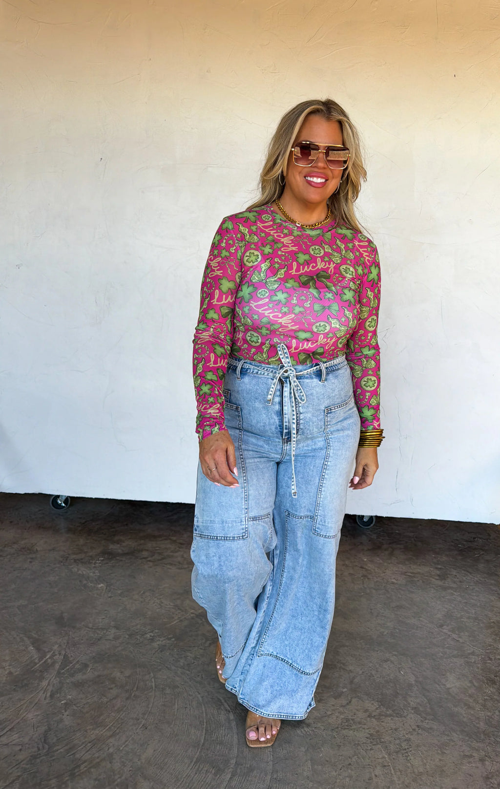 Lucky Girl Mesh Top by Blakeley (Ships in 2 weeks ) - BFF Here