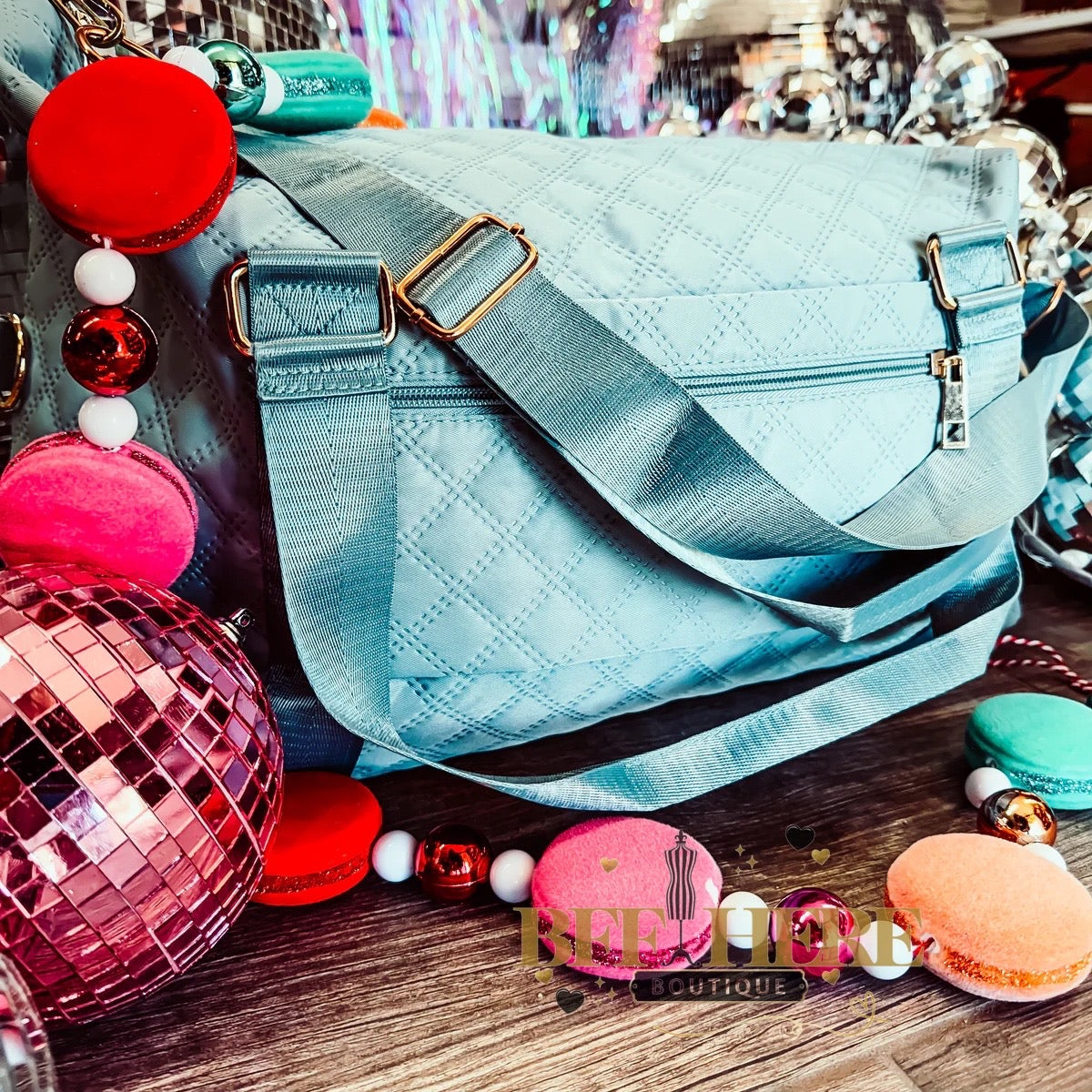 Cross-Stitch Duffle / Choice of Color - BFF Here