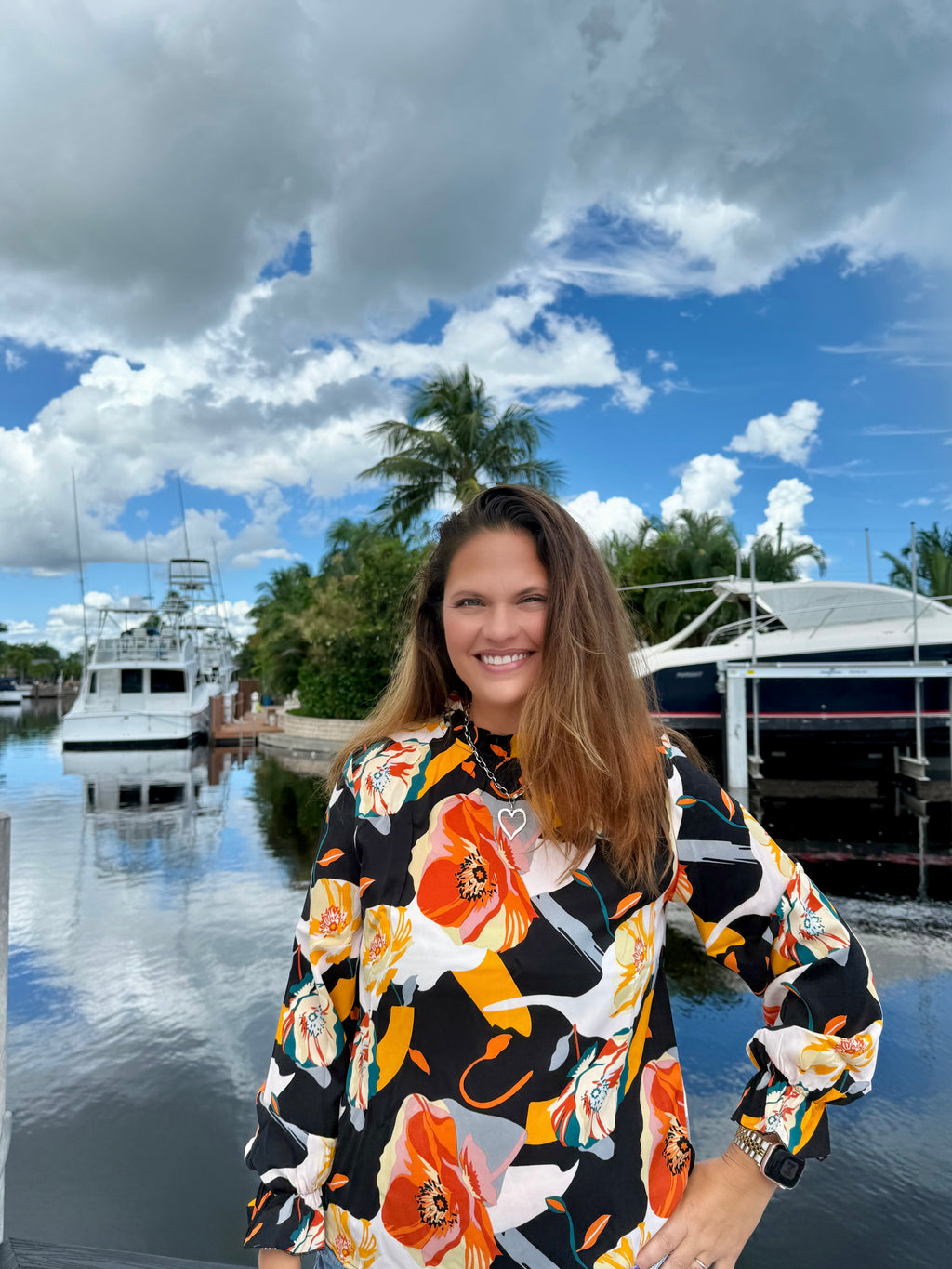 Bold Blooms Statement Top - BFF Here