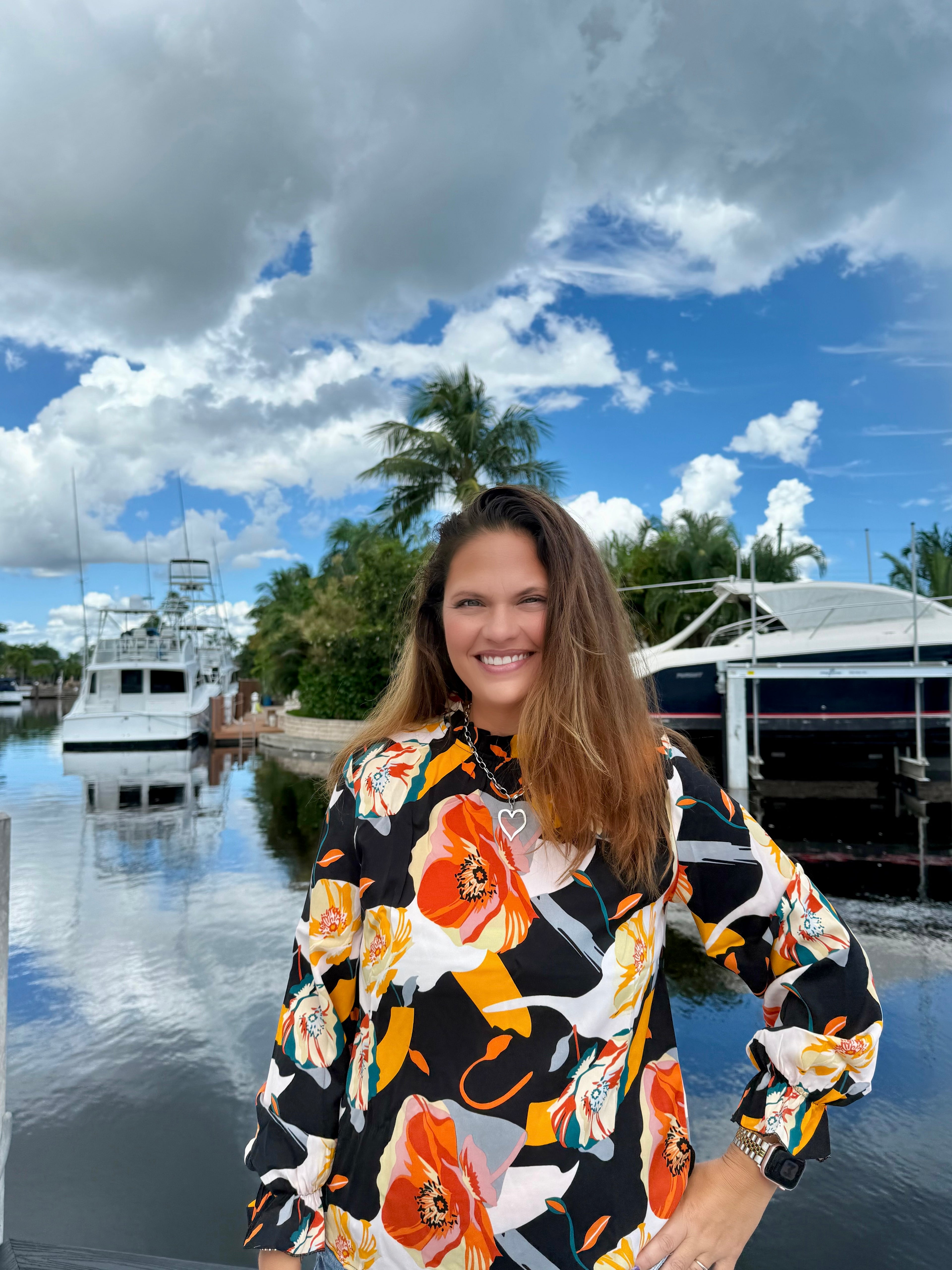 Bold Blooms Statement Top - BFF Here