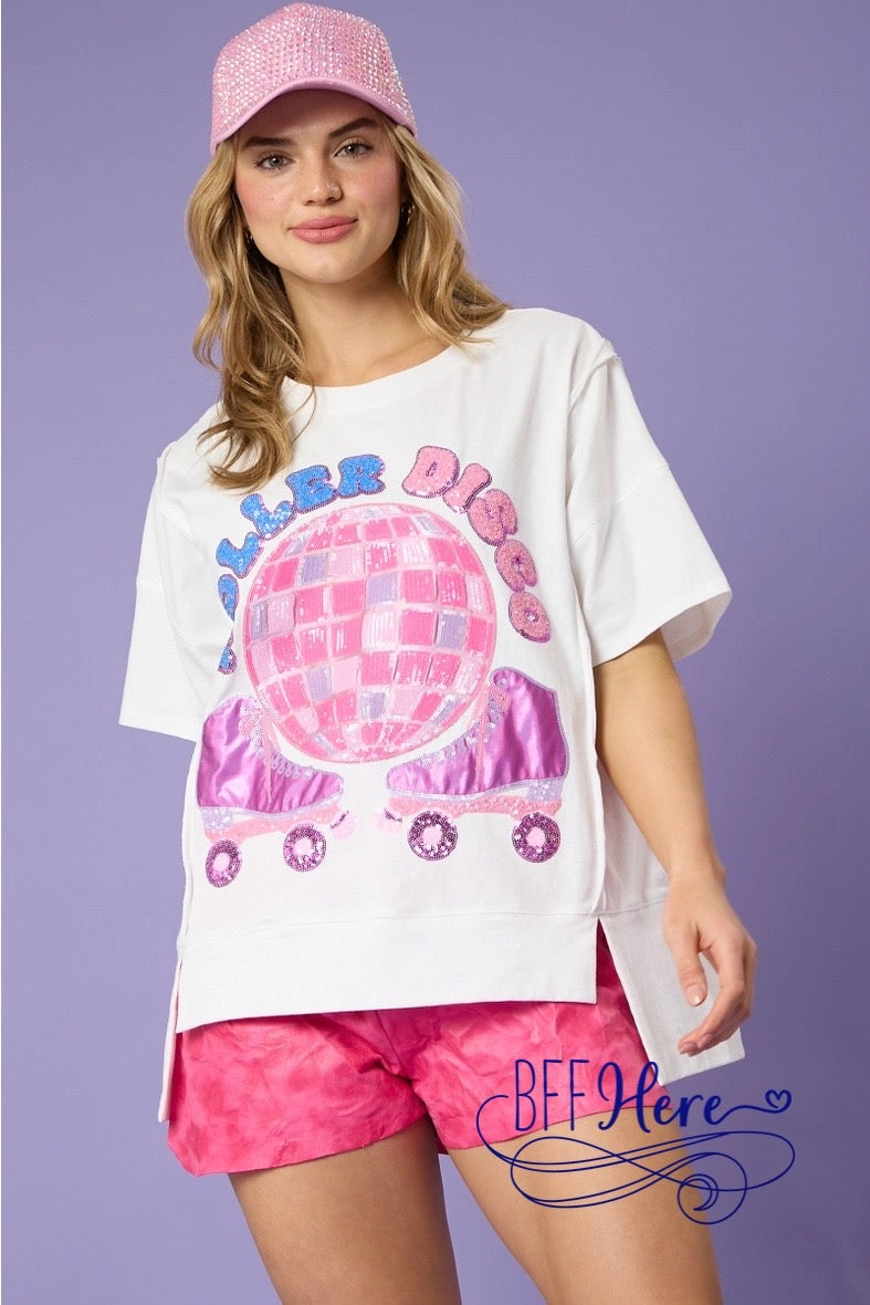 PREORDER: Roller Rave: Disco Vibes Tee (Ships Beginning of March ) - BFF Here