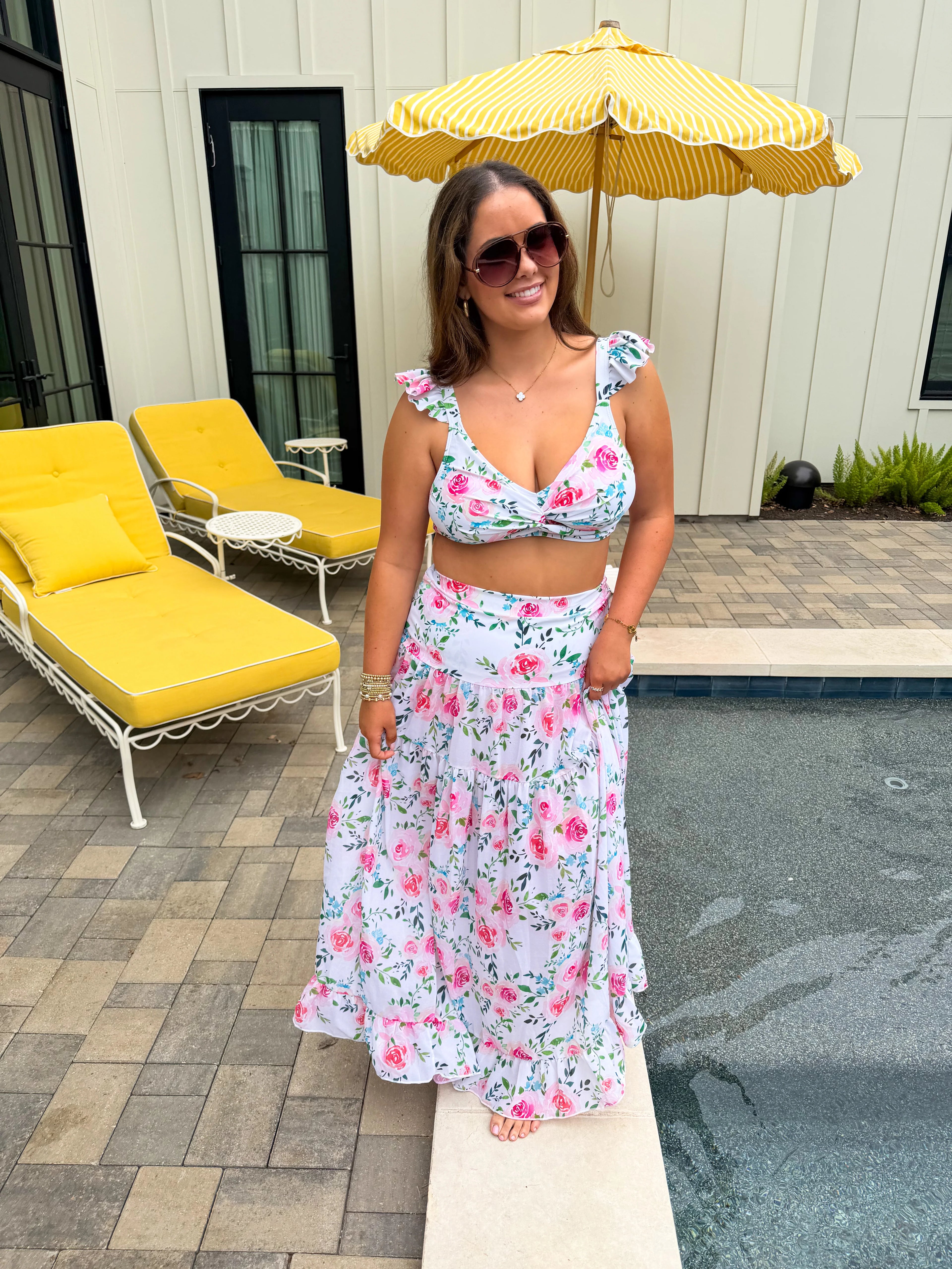 PREORDER: Floral Capri Chic Swim Set by Blakeley (ETA March)