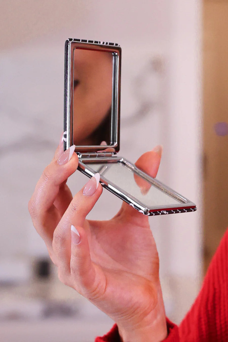 Bows and Stripes Compact Mirror by Jess Lea