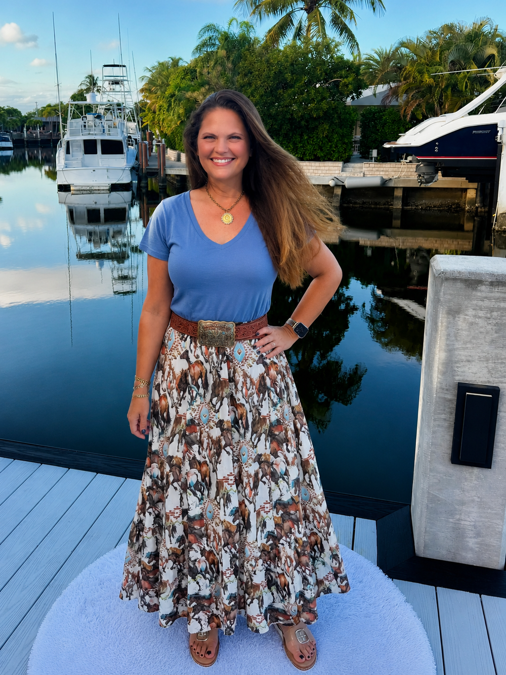 Open Range Maxi Skirt by Sterling Kreek