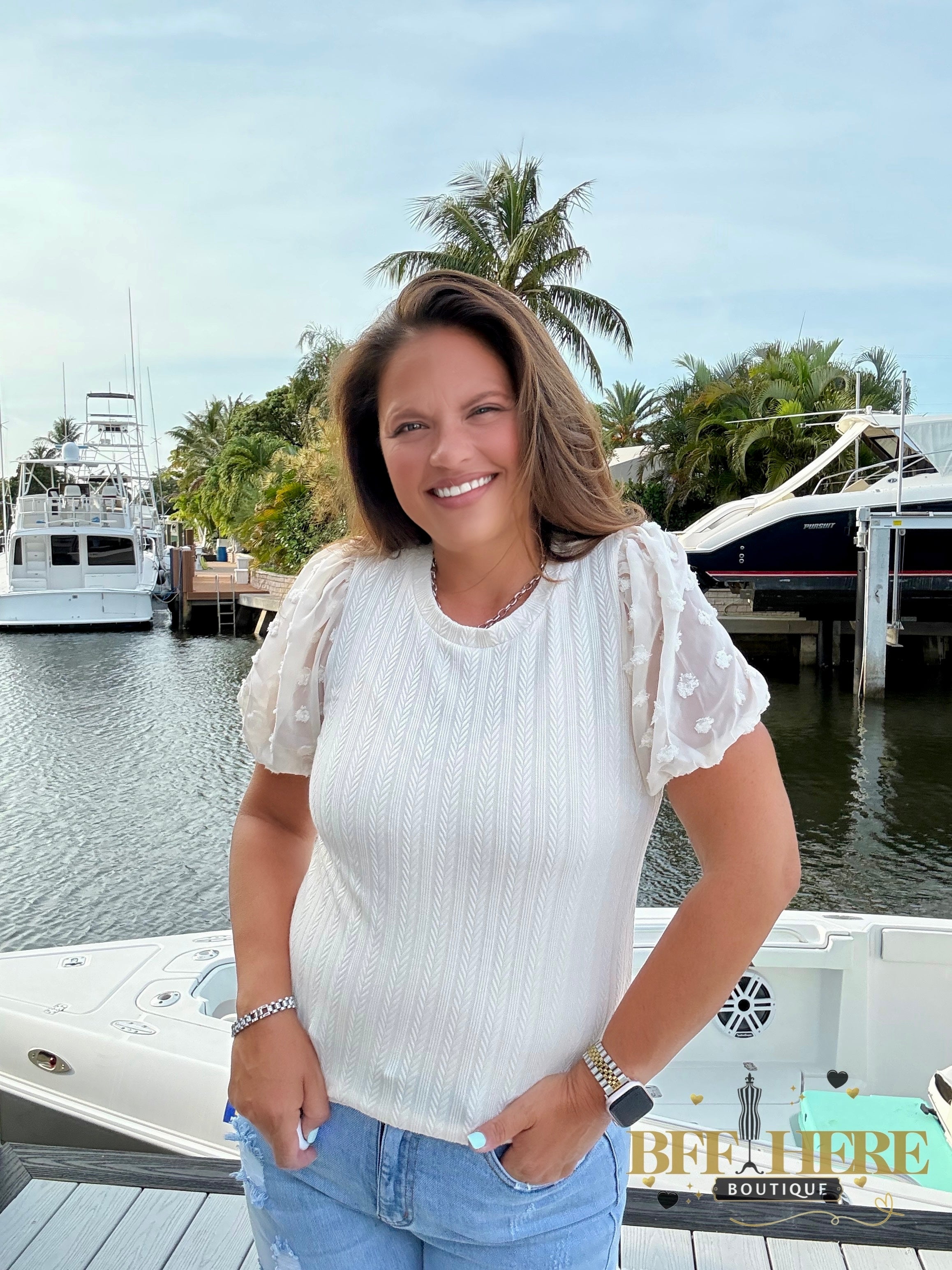 Prairie Bloom Puff Sleeve Top - BFF Here