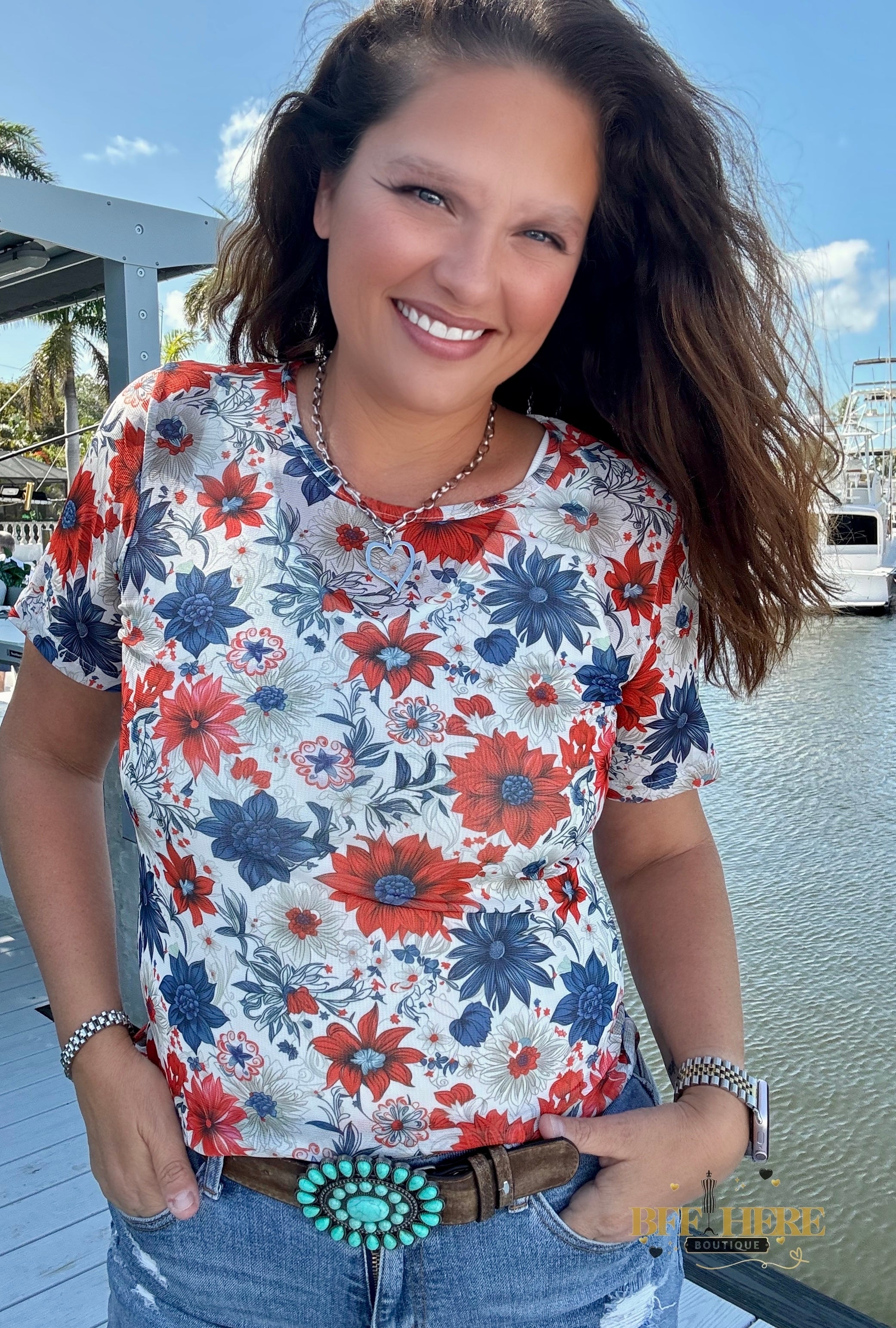 Let Your Dreams Blossom Mesh Top by Sterling Kreek - BFF Here