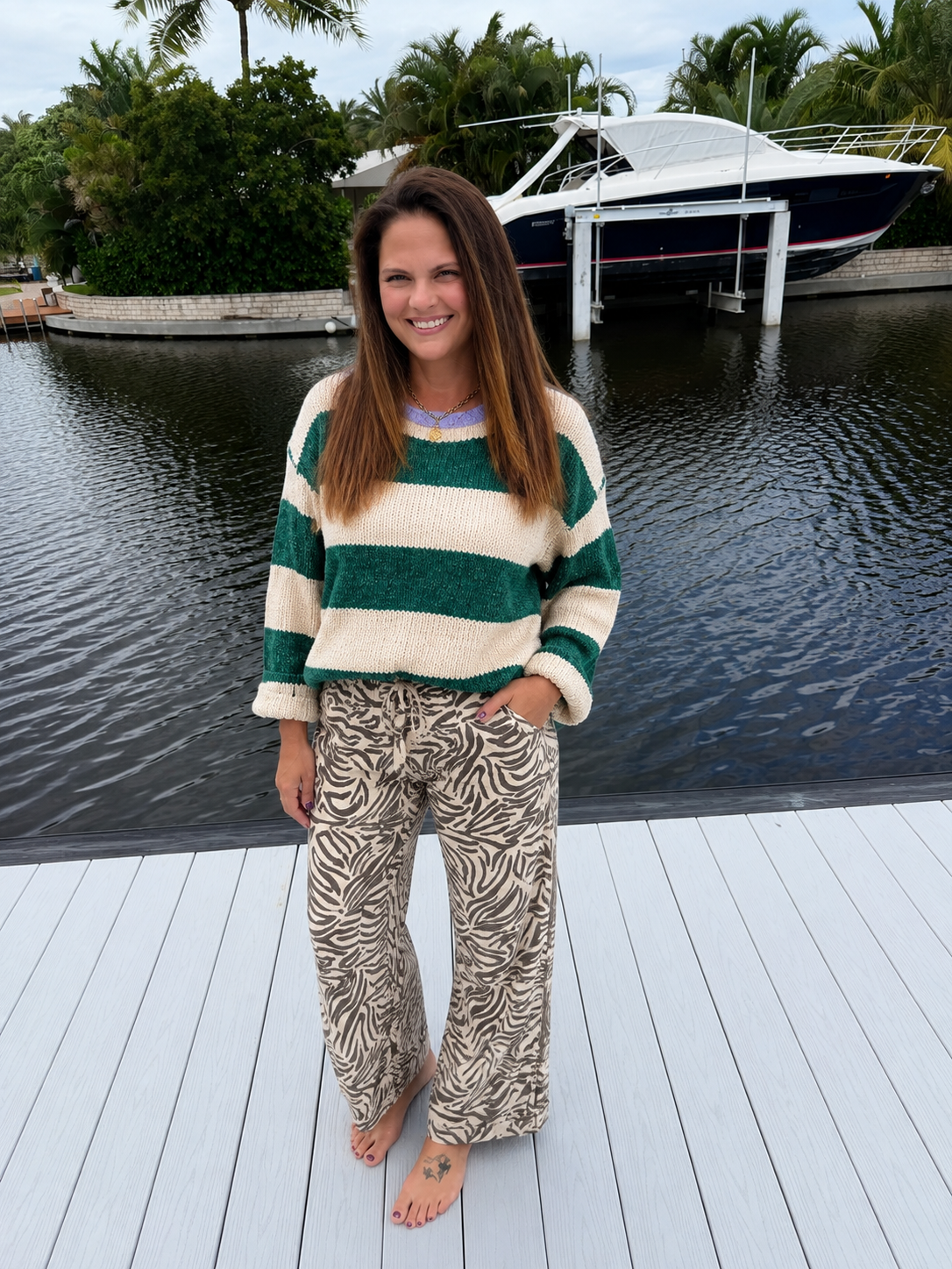PREORDER: Emerald Coast Stripe Sweater (ETA: September)