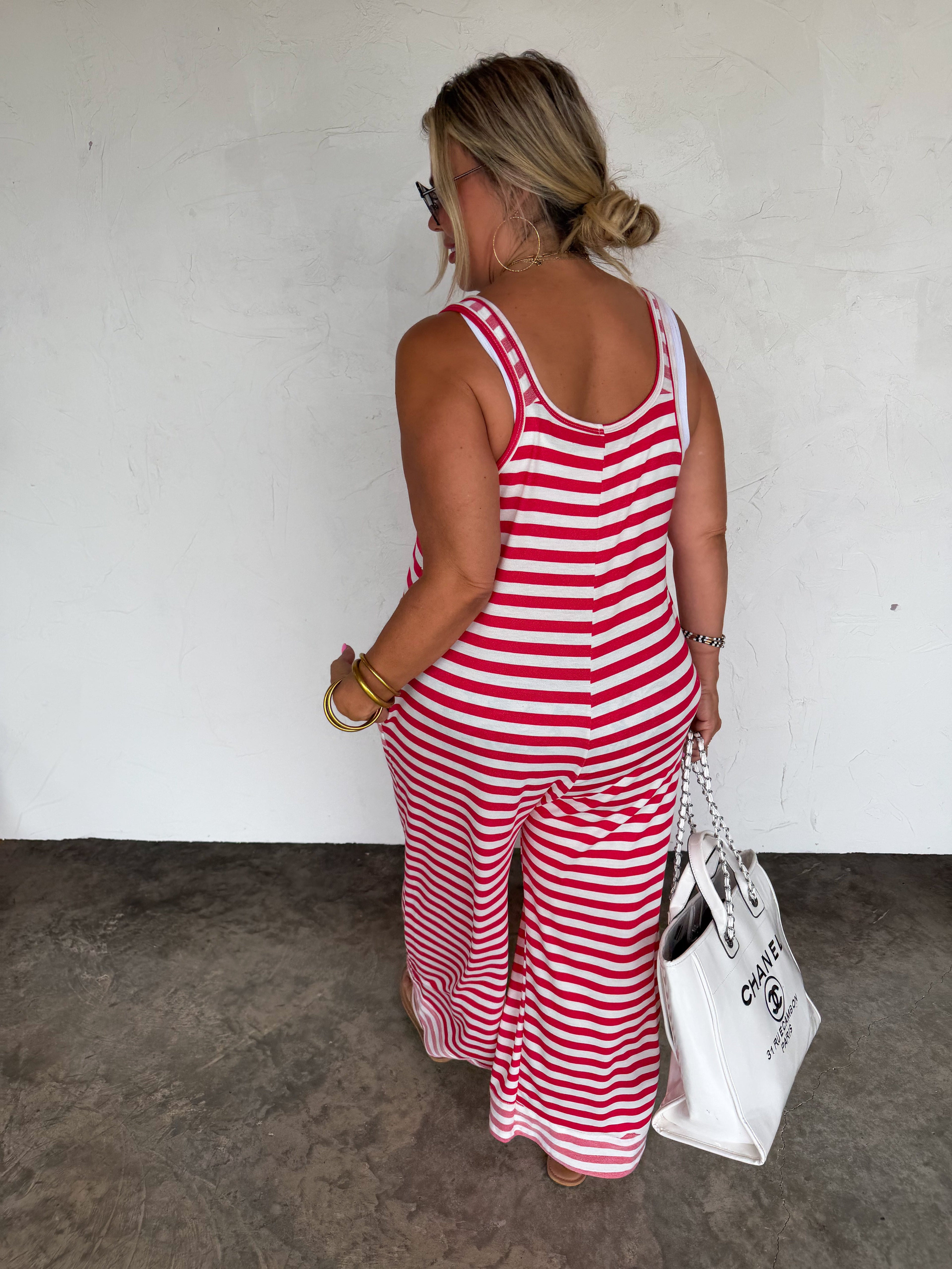 PREORDER- Ricki Stripe Terry Romper by Blakeley (ETA: August) - BFF Here