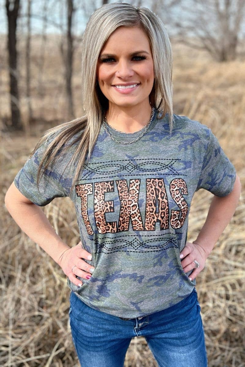 Stitched In Texas Tee - BFF Here