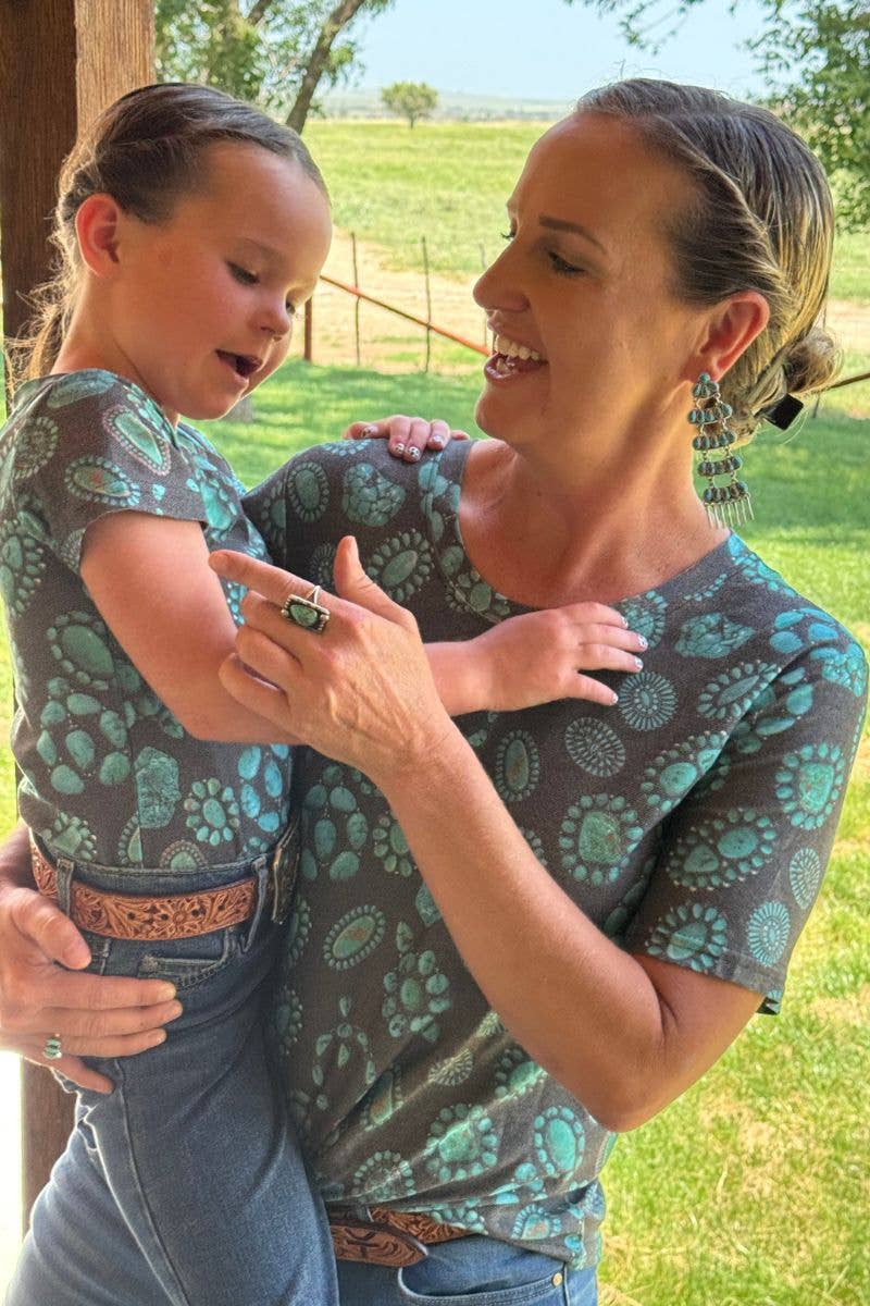 Forever In Turquoise Crew Neck Tee by Sterling Kreek - BFF Here