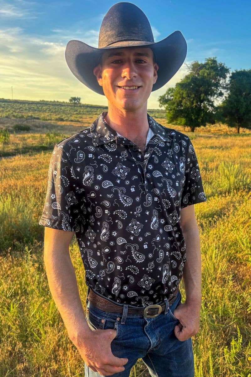 Bandana Country Mens Polo - BFF Here