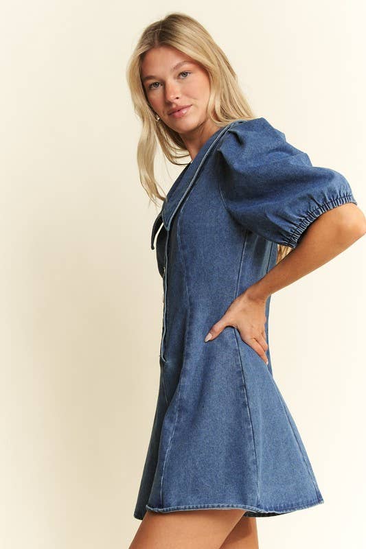 Denim Darling Button-Up Romper by Jade by Jane - BFF Here