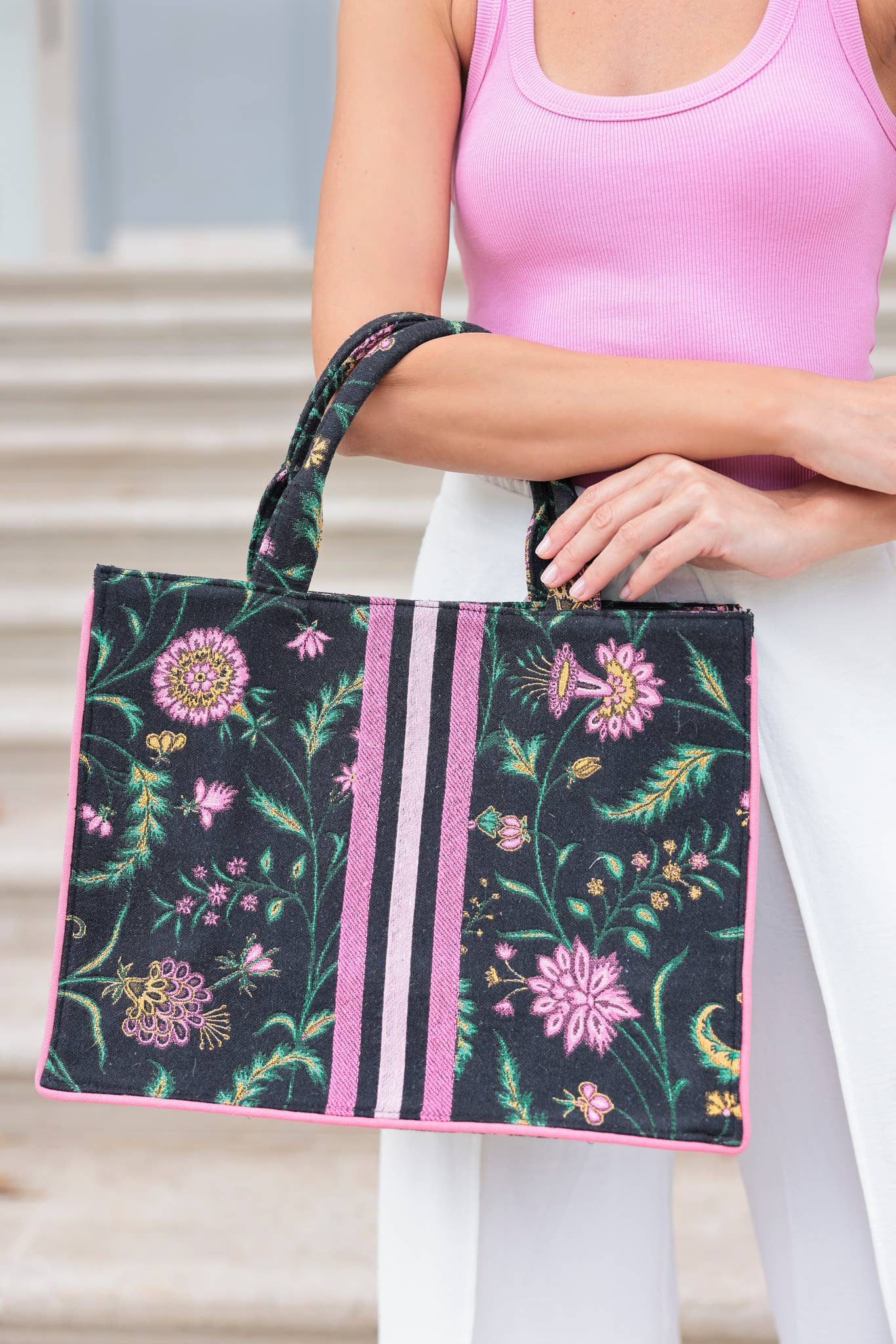 The Karla Floral Tote - BFF Here