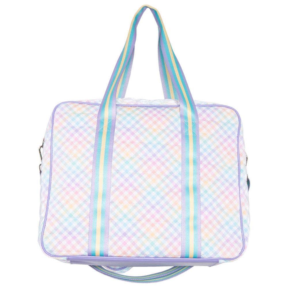Rainbow Gingham Pickleball Paddle Bag - BFF Here