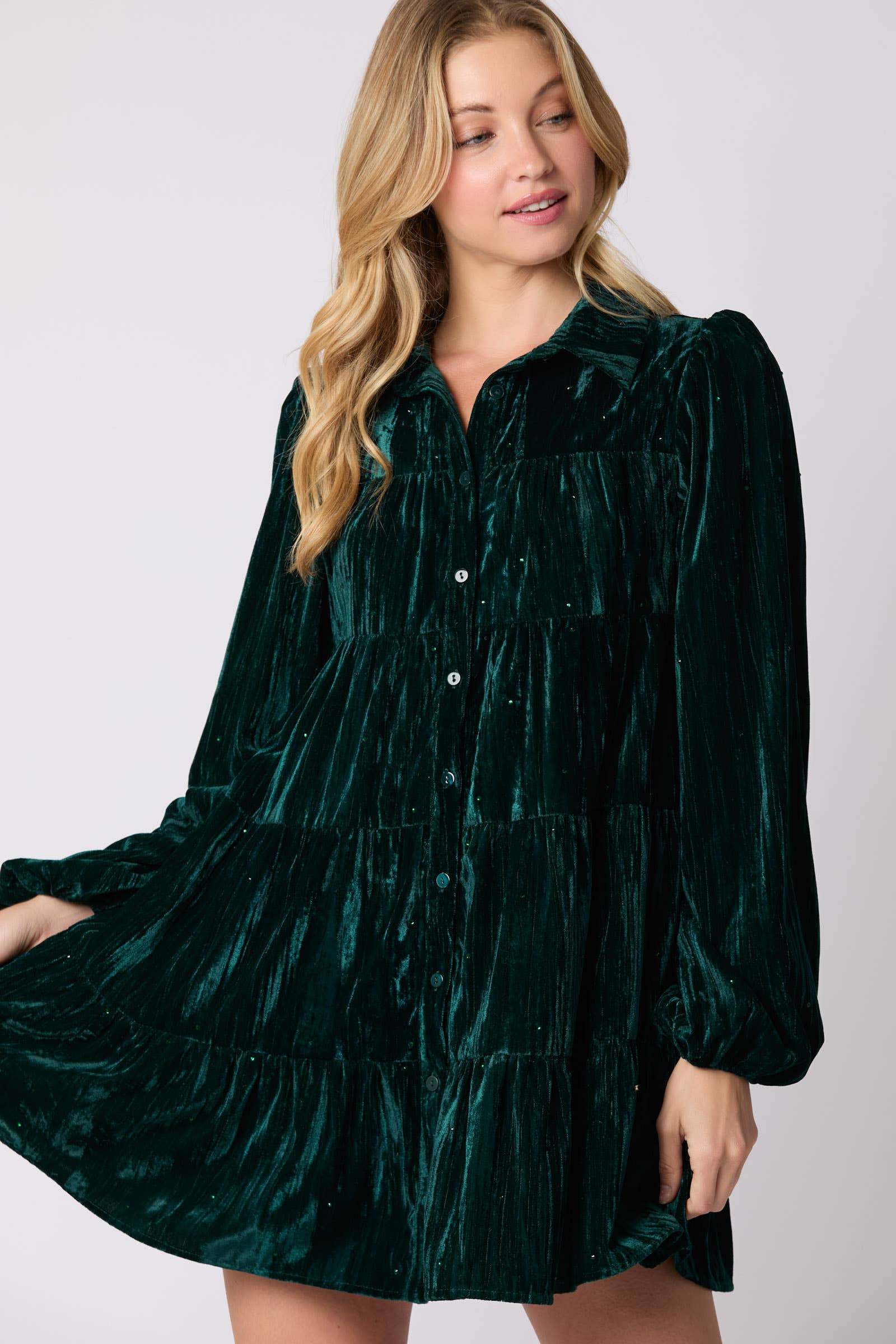 Forest Velvet Dress - BFF Here