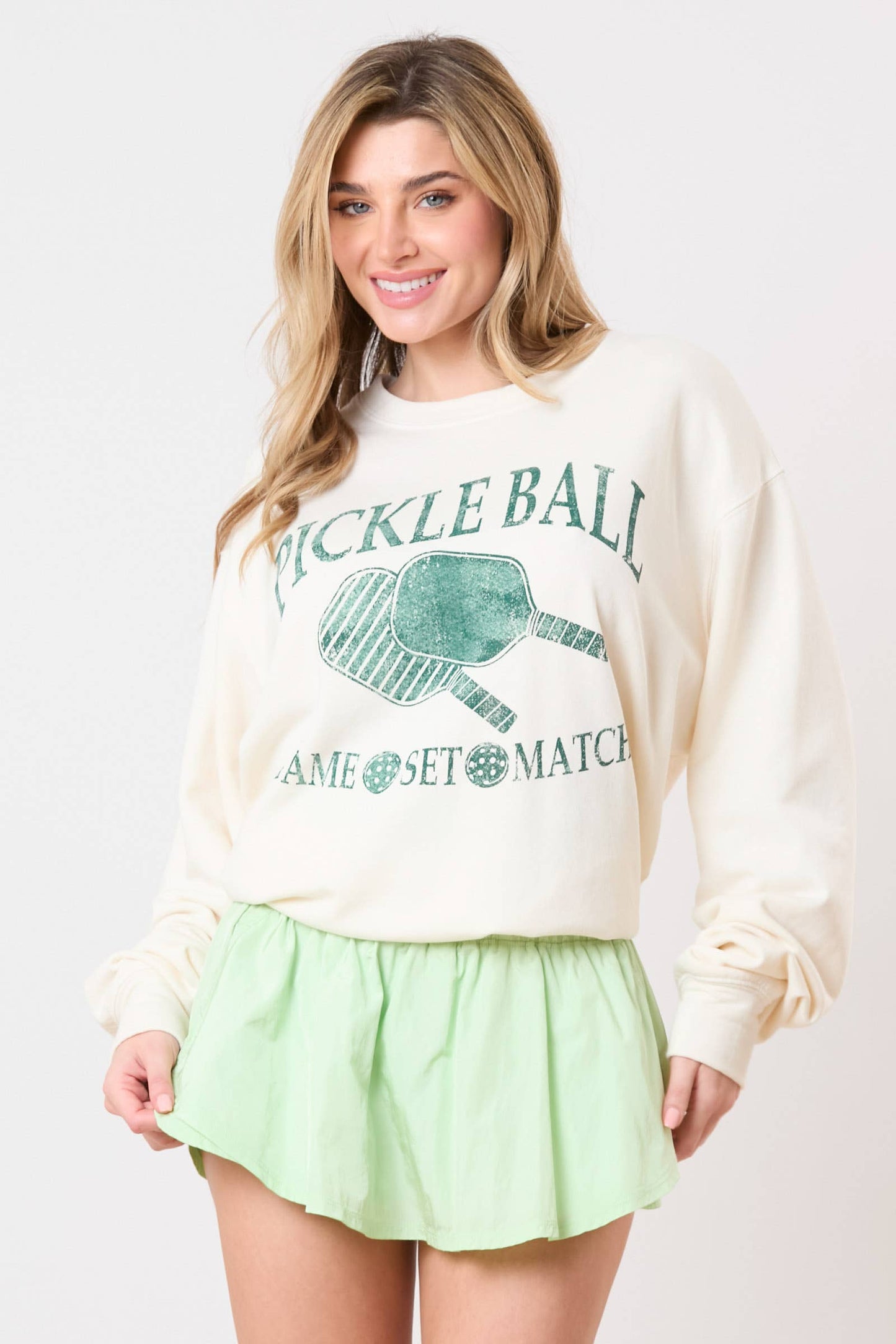 Pickleball Passion: Game, Set, Match Sweatshirt - BFF Here