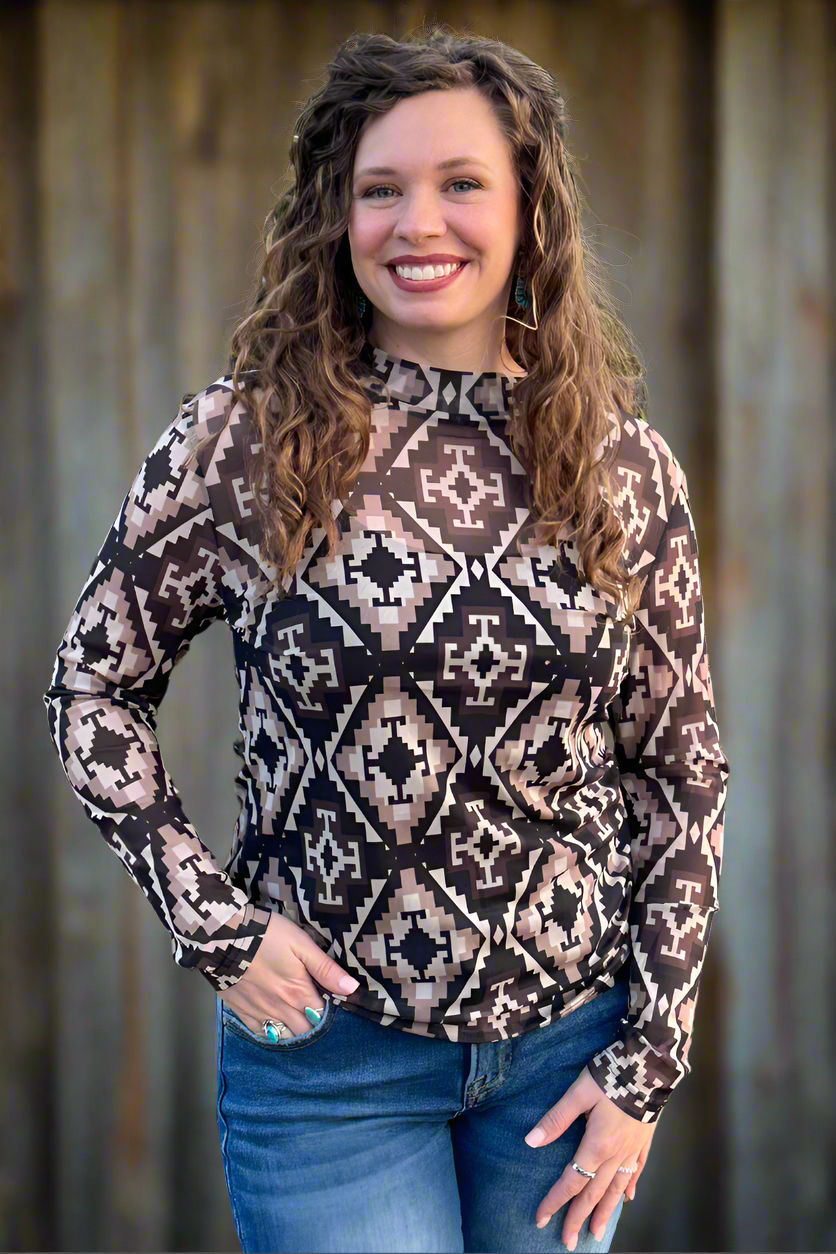 Back To Tulsa Mesh Top by Sterling Kreek - BFF Here