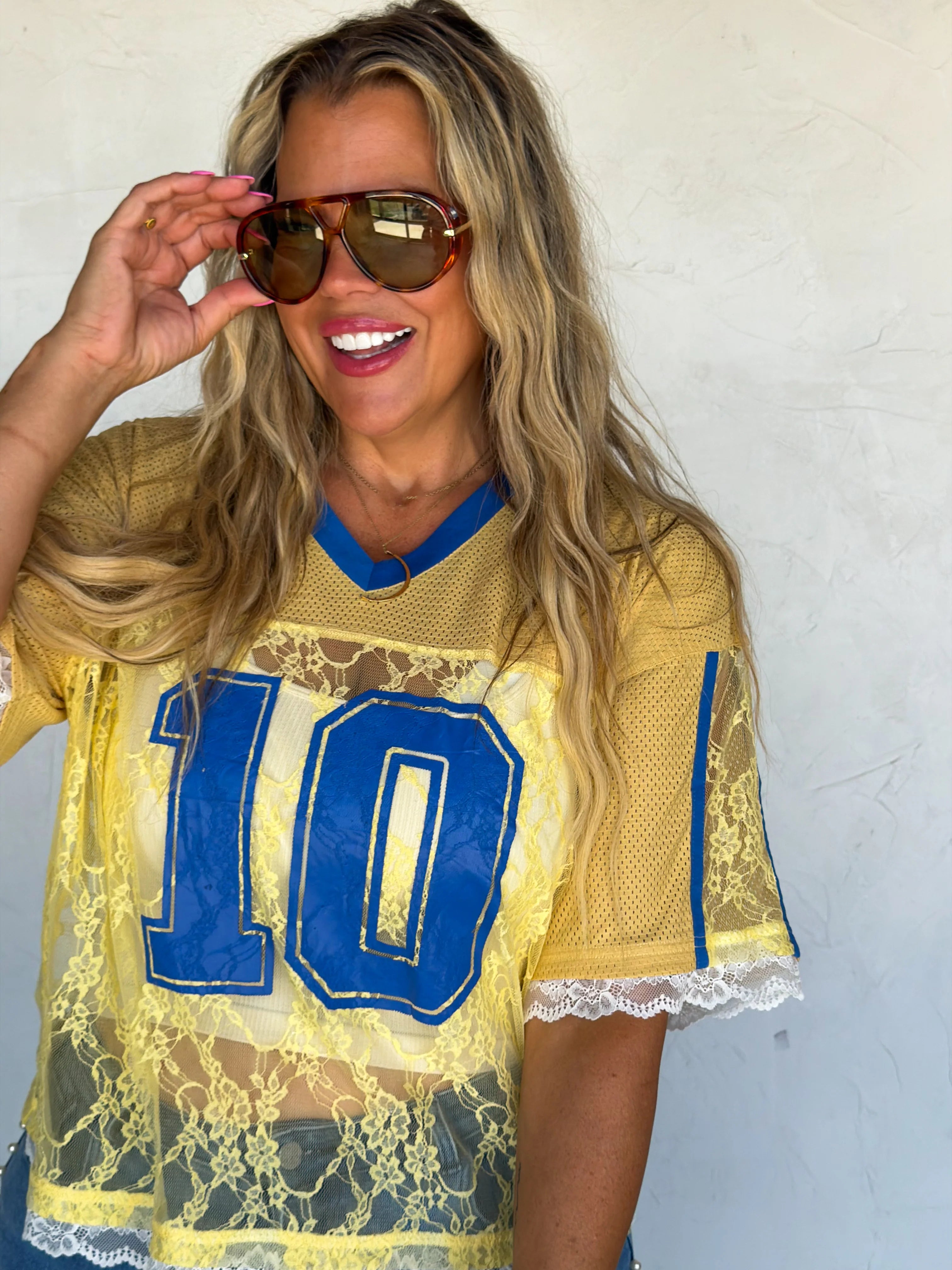 PREORDER: Bleacher Babe Lace Jersey by Blakeley (ETA: July)