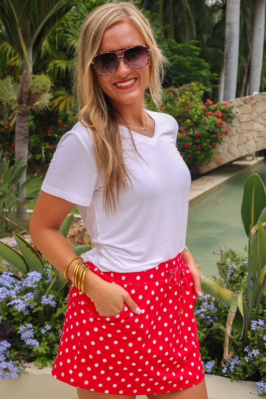 PREORDER:  Red Polka Dot Skort by Jess Lea (ETA: February) - BFF Here