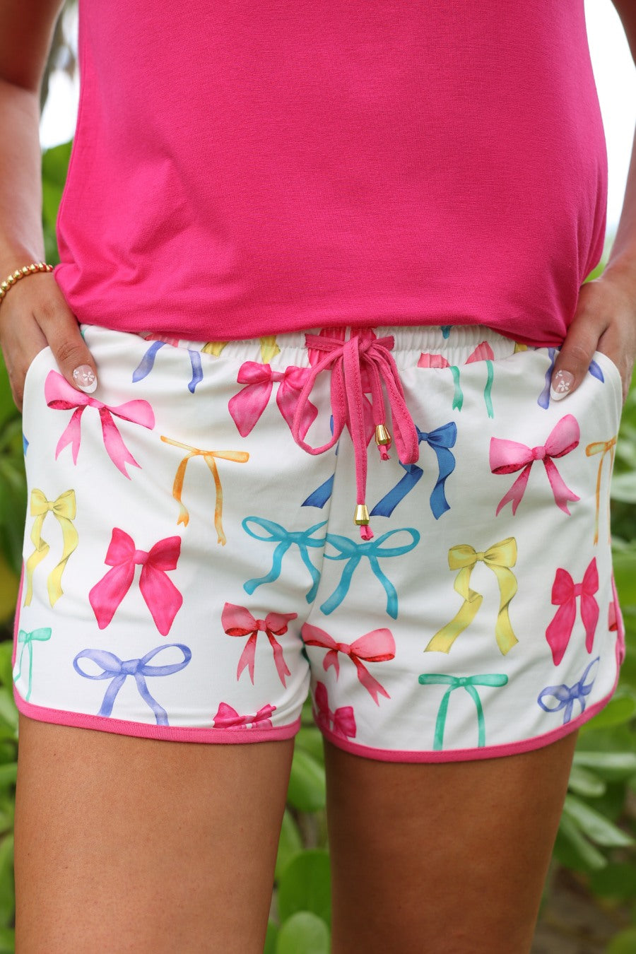 PREORDER- Midnight Bow Neon Pastel Everyday Shorts by Jess Lea (ETA: February) - BFF Here