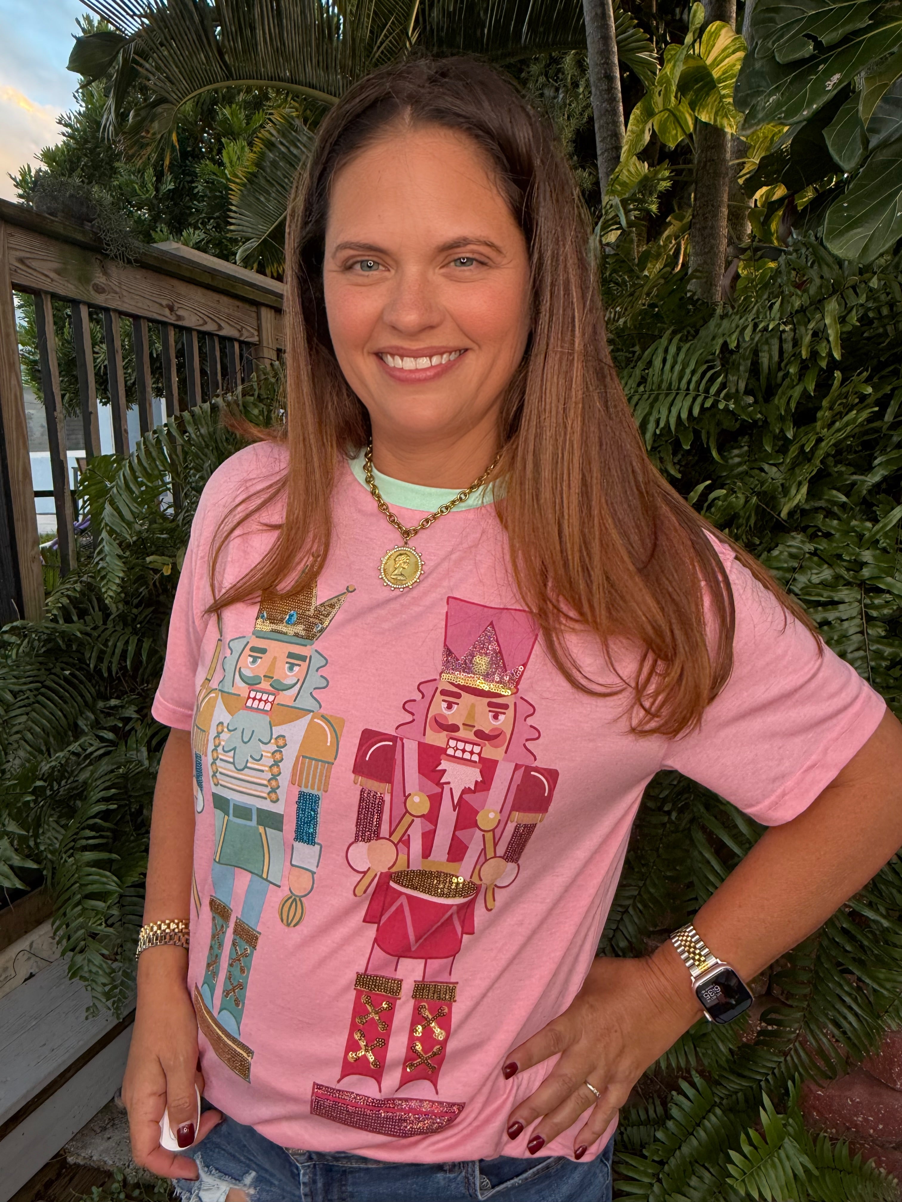 Nutcracker Vibes Sequin Embroidered Tee by Jess Lea - BFF Here